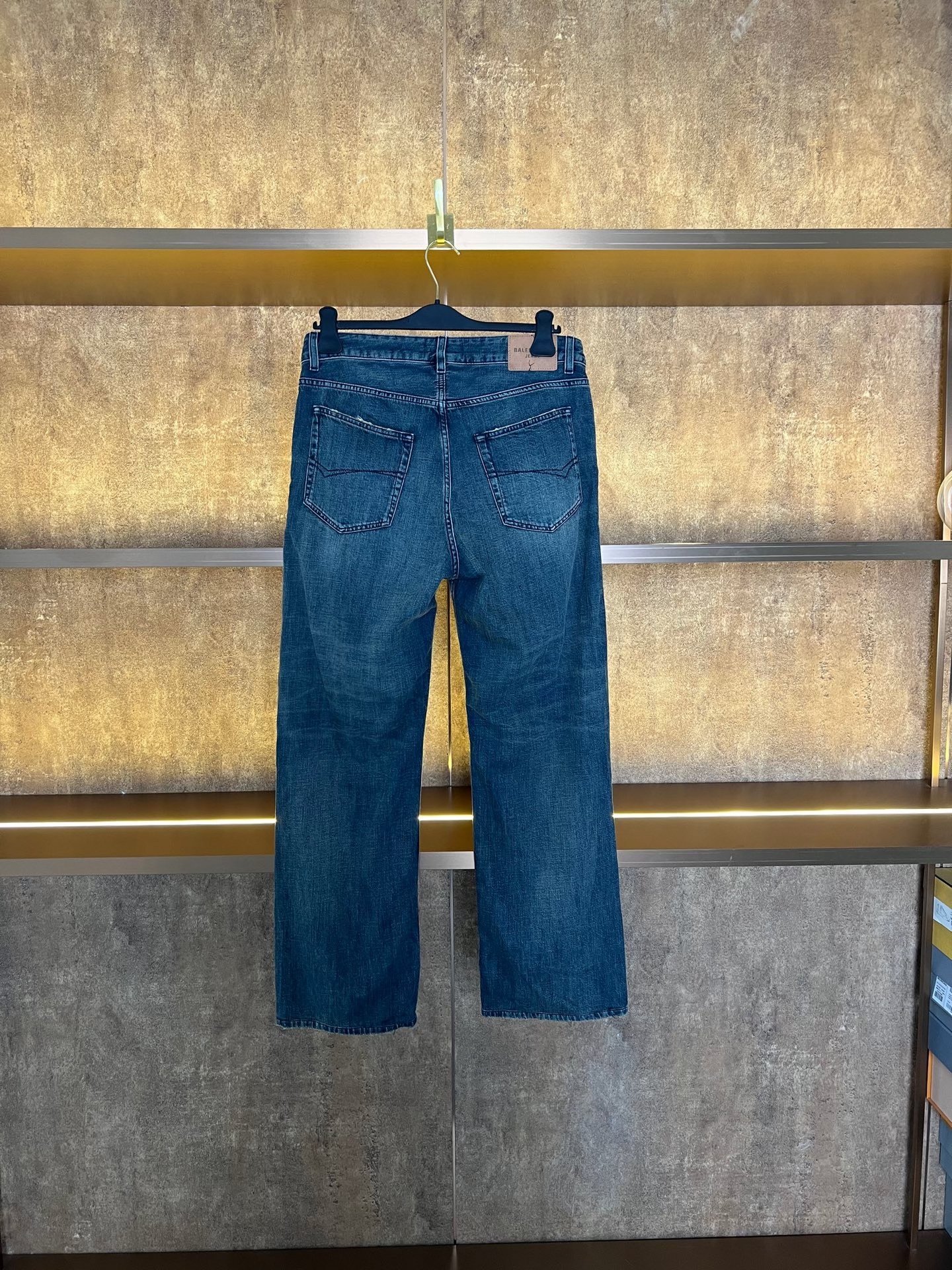 Balenciaga 26 Washed Straight-Leg Jeans — front
