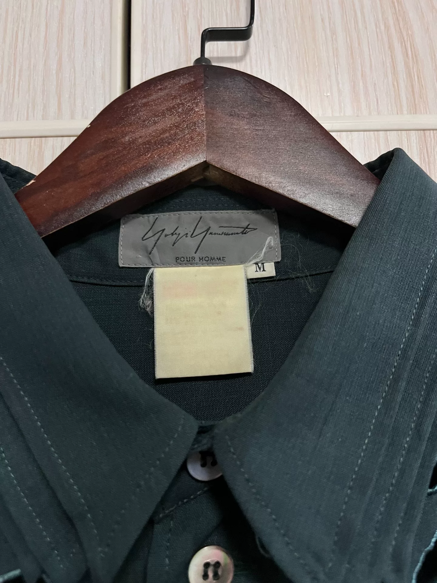 Yohji Yamamoto 96ss Hollow-Out Coat — detail
