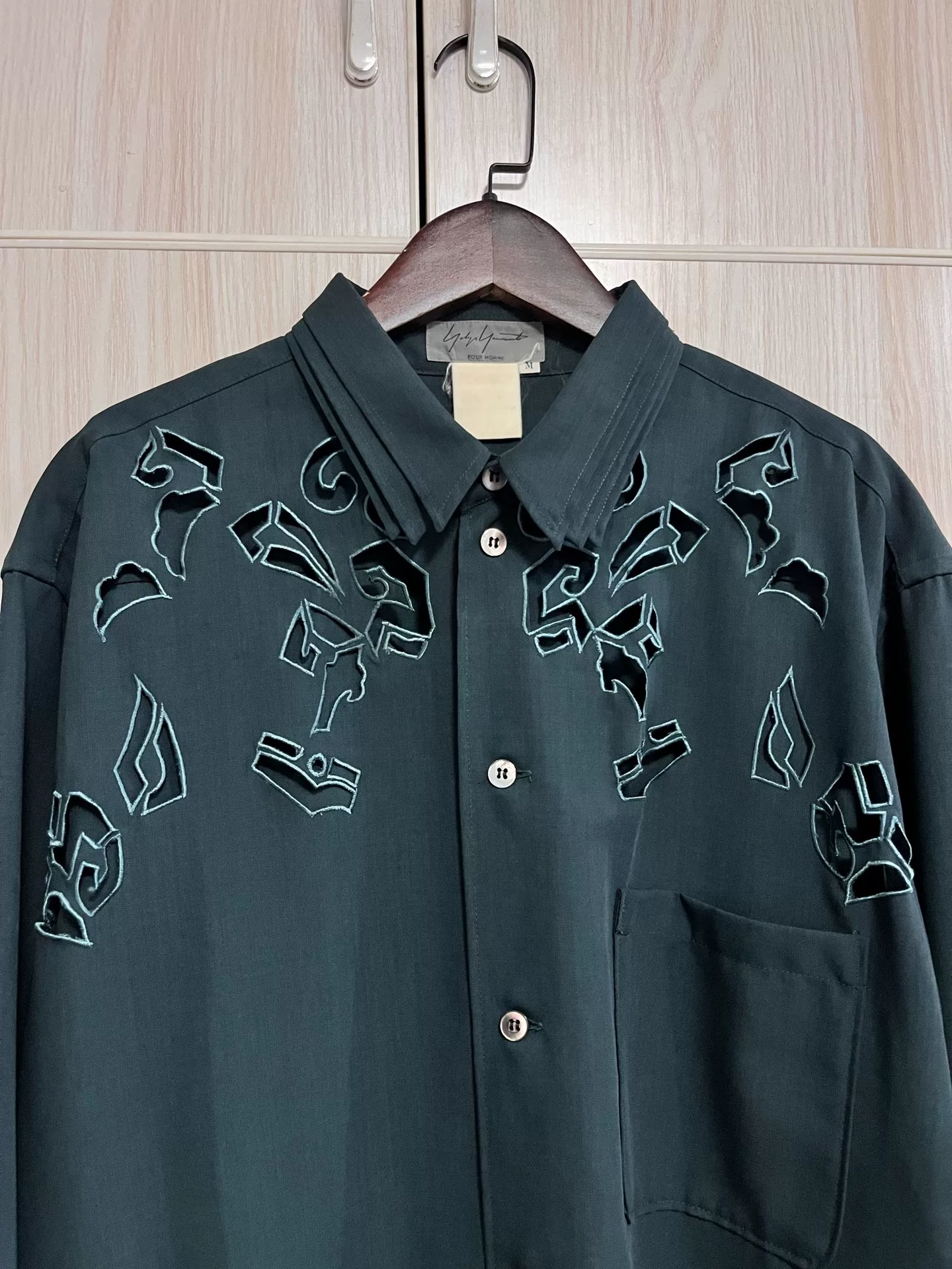 Yohji Yamamoto 96ss Hollow-Out Coat — back