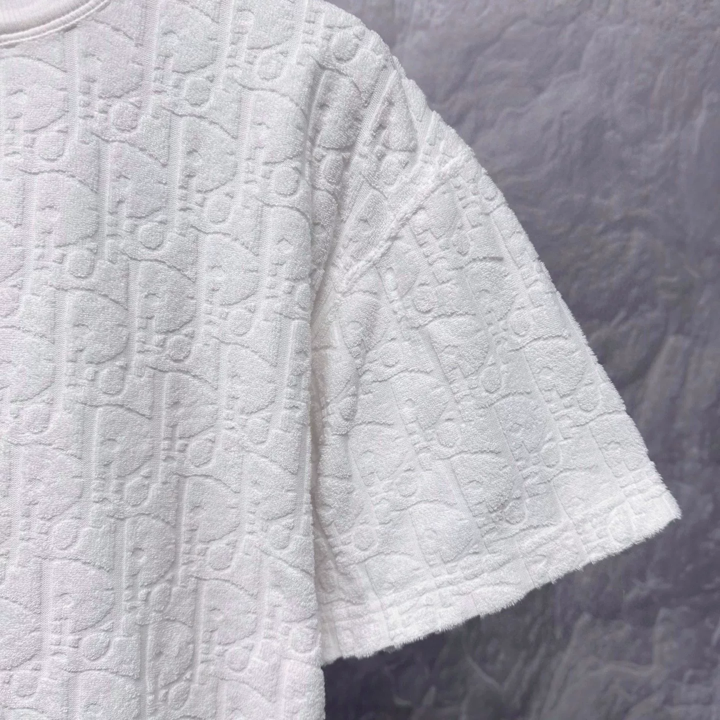 Dior Monogram Towel Short-Sleeve Top — detail