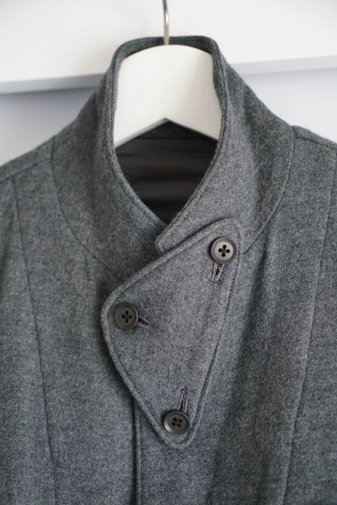 Yohji Yamamoto 08AW Gray Wool Blazer — detail