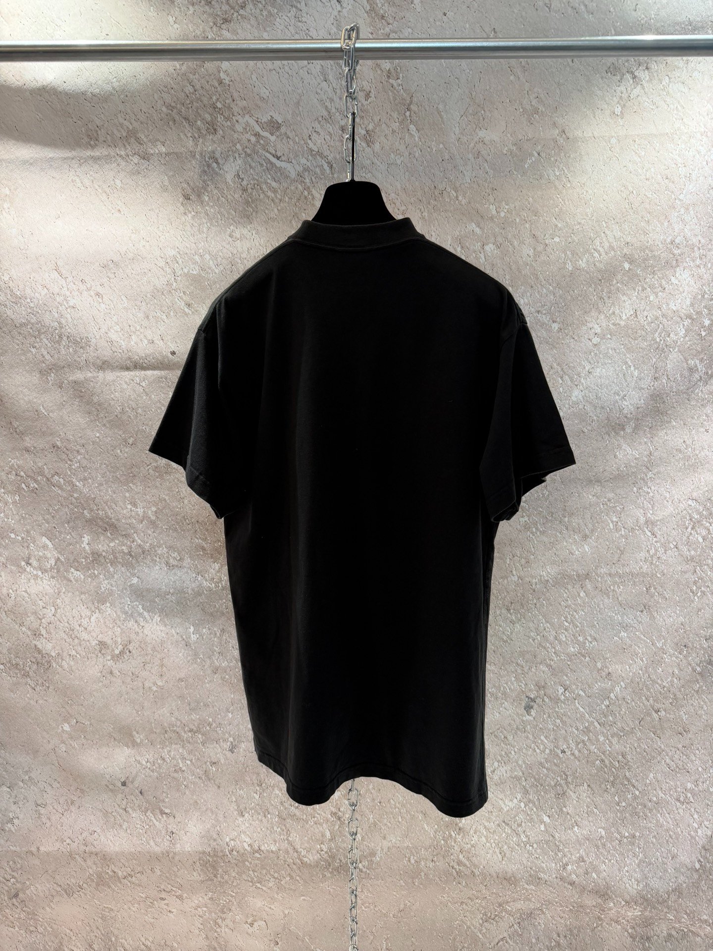 Balenciaga Black Sticky Note Short-Sleeve T-Shirt — detail