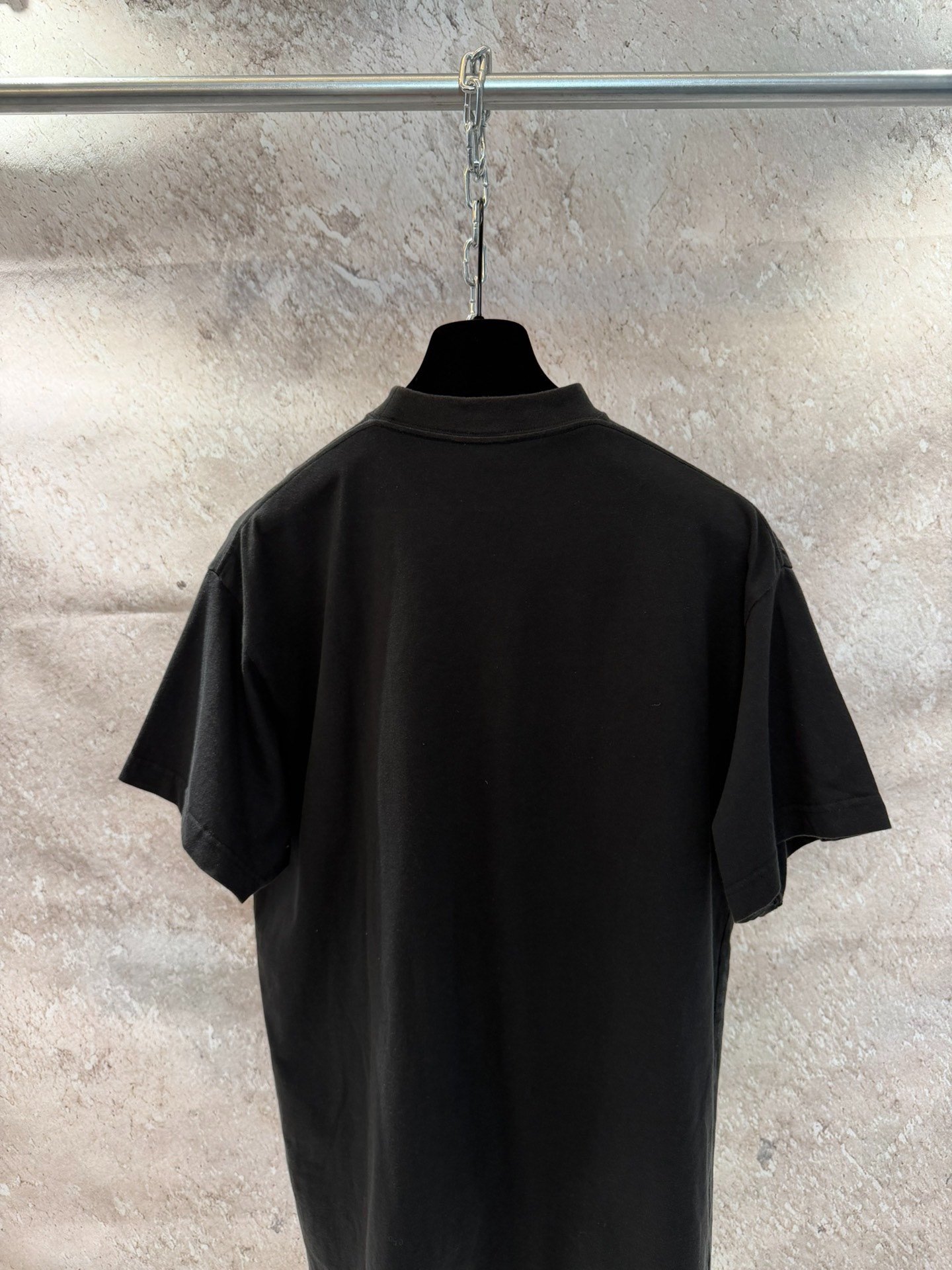 Balenciaga Black Sticky Note Short-Sleeve T-Shirt — back