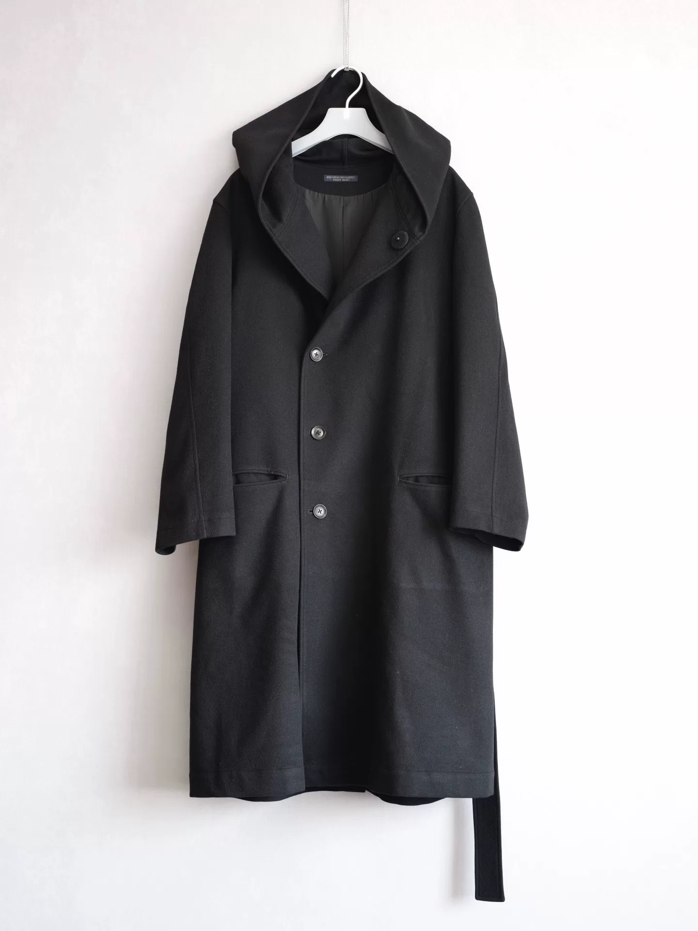 Yohji Yamamoto Regulation Boxing Robe Coat — label