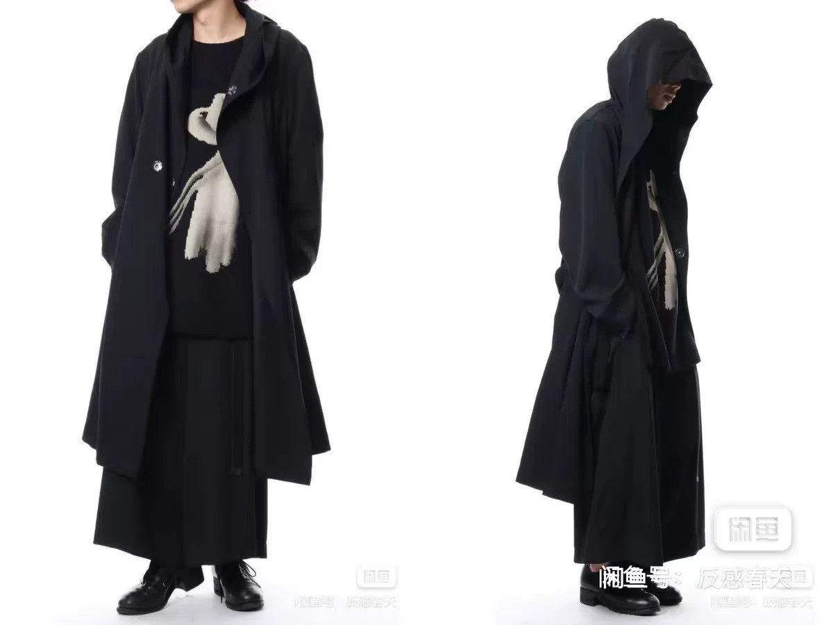 Yohji Yamamoto Regulation Boxing Robe Coat — detail