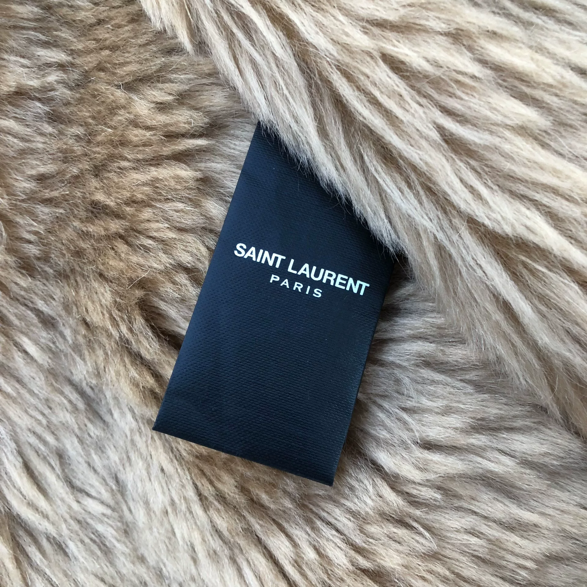 Saint Laurent 16FW Golden Fur Coat — back