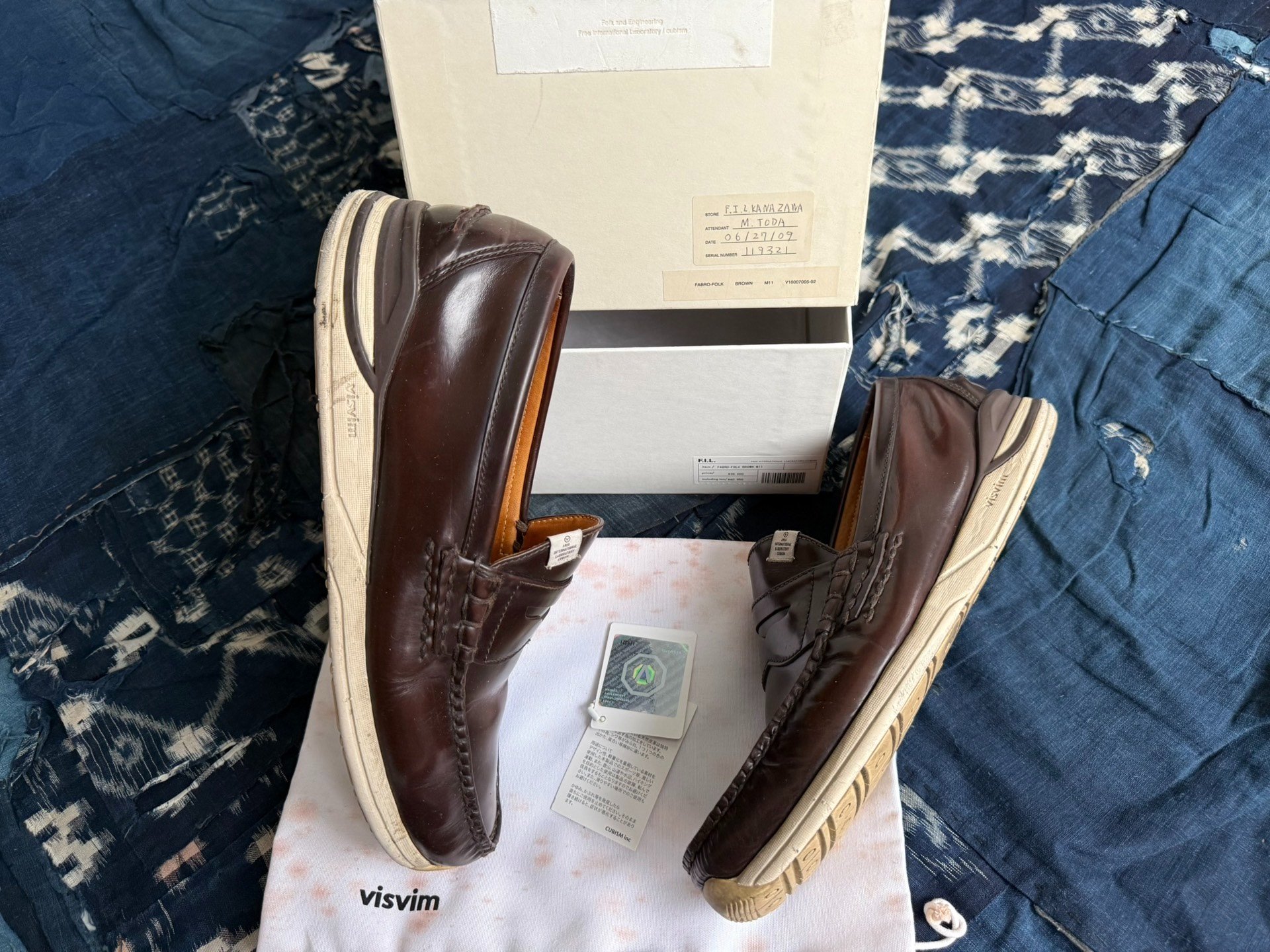 VISVIM FABRO FOLK Boat Shoes First Gen