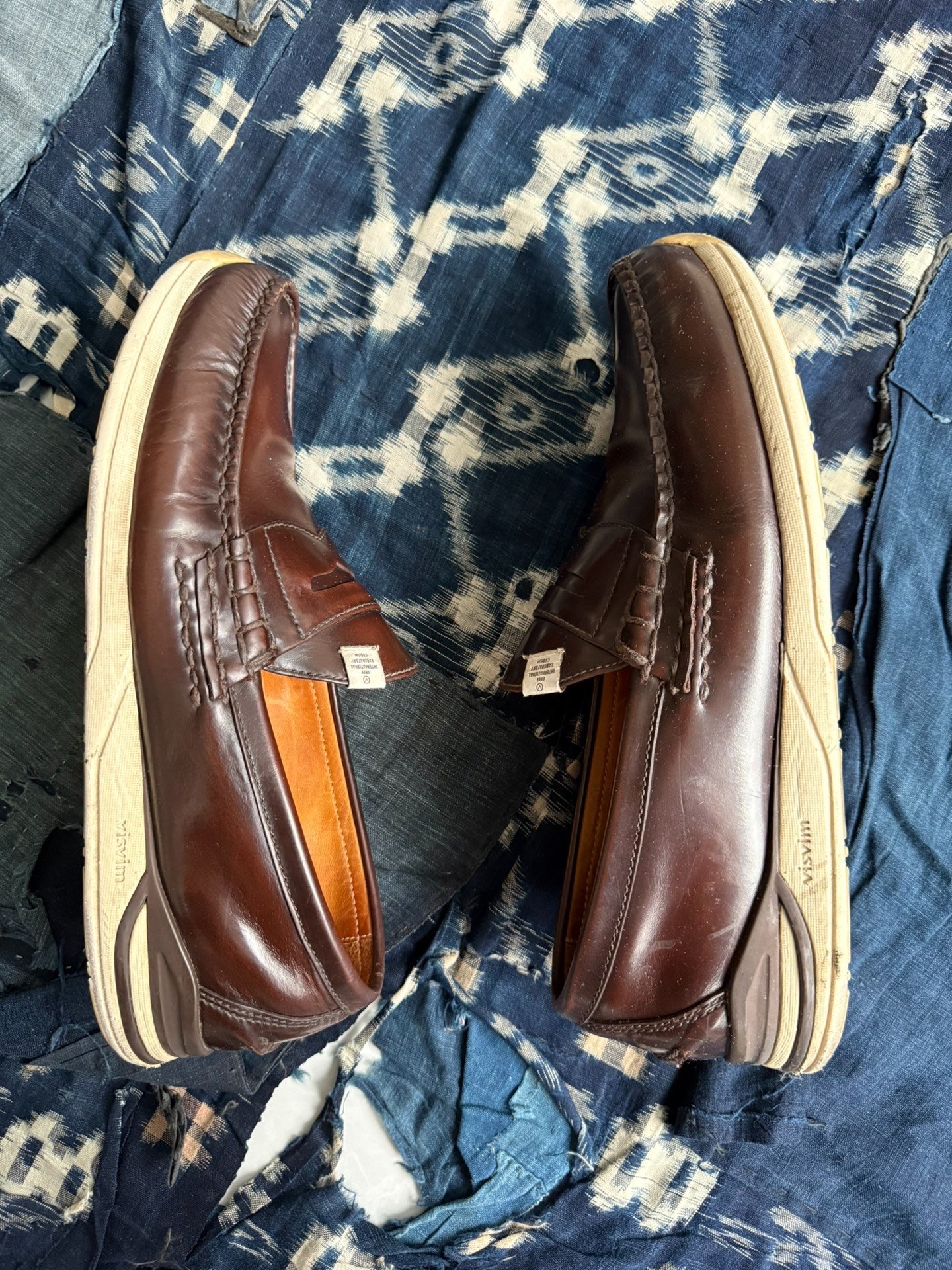 VISVIM FABRO FOLK Boat Shoes First Gen — front
