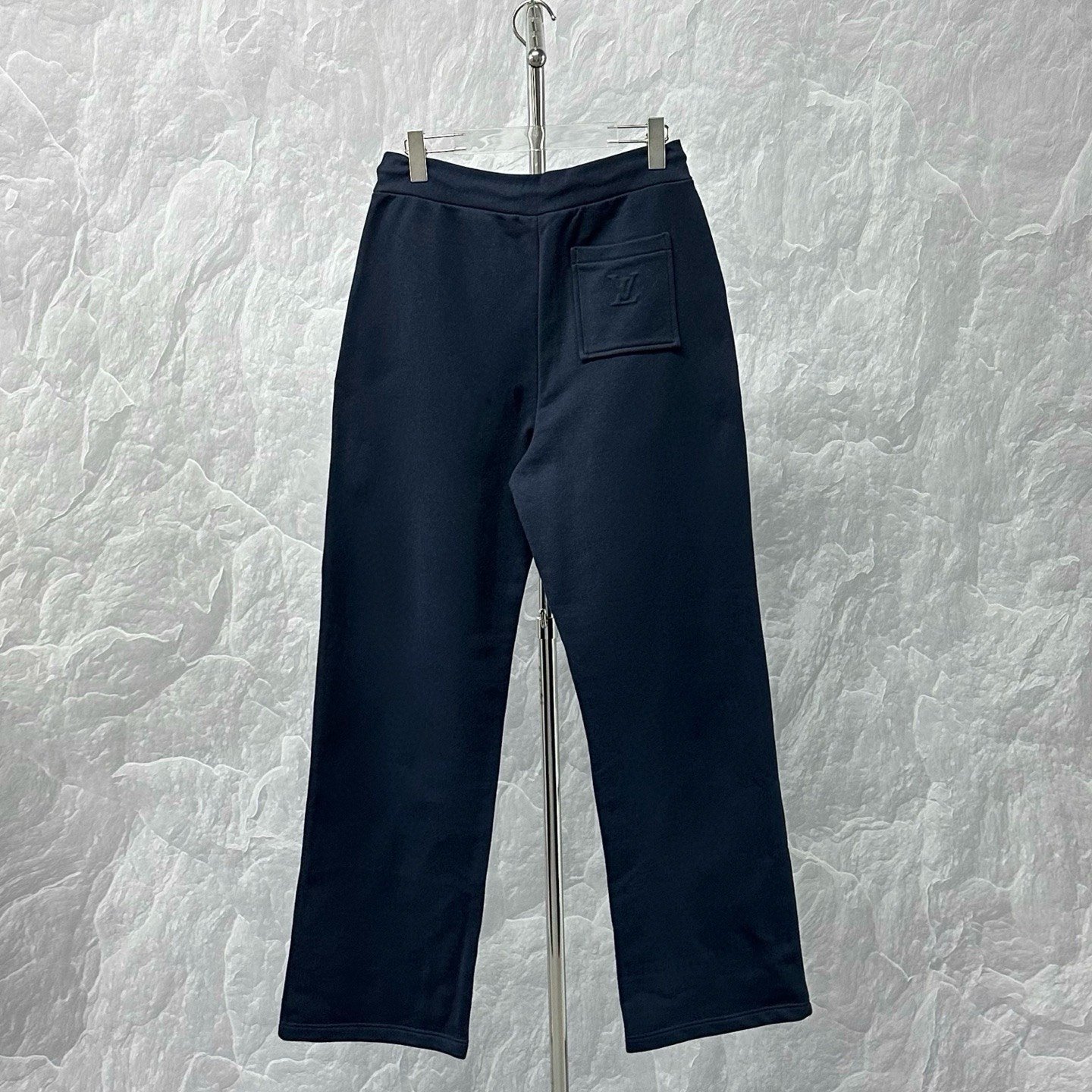 Louis Vuitton SS26 Embossed Drawstring Casual Pants — back