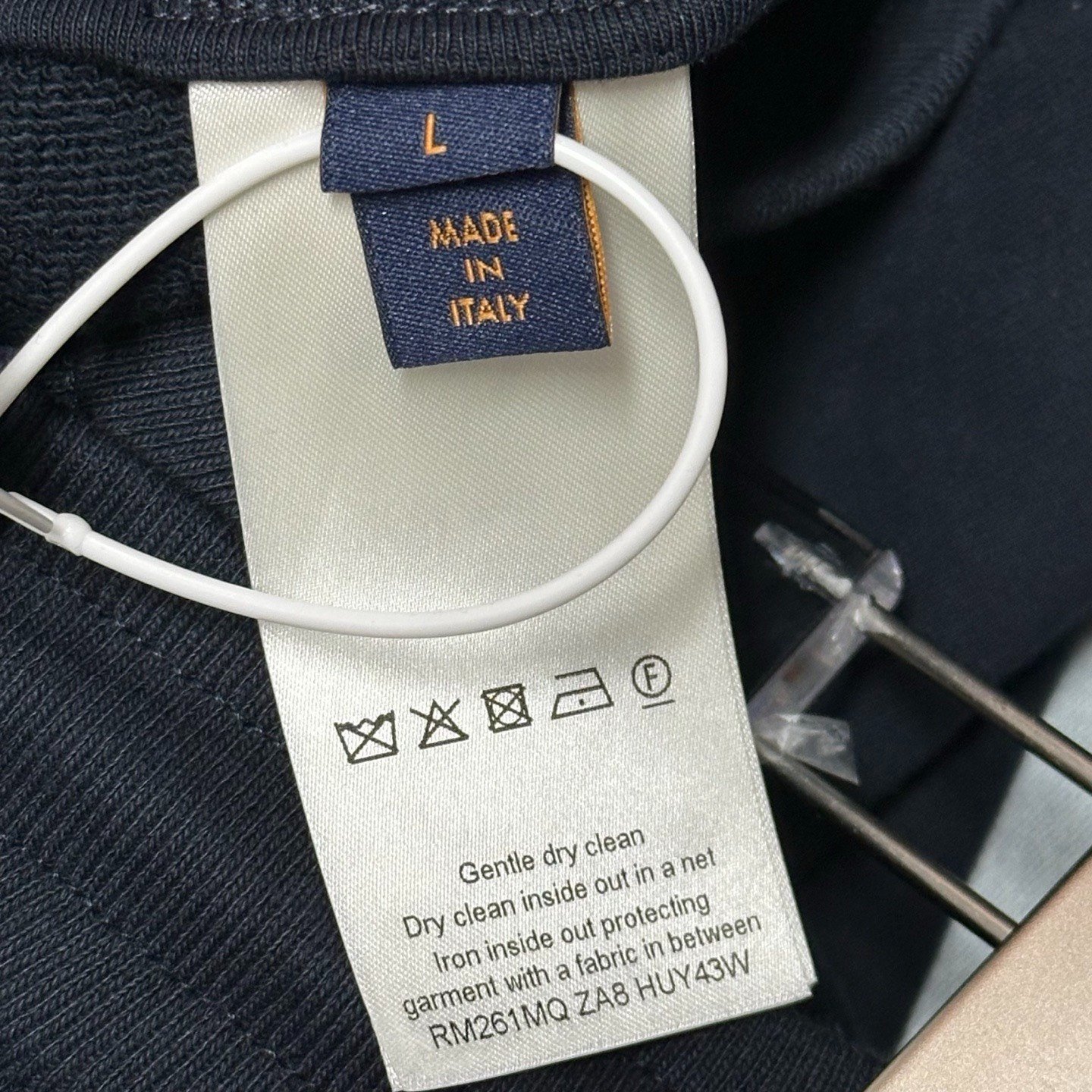Louis Vuitton SS26 Embossed Drawstring Casual Pants — label