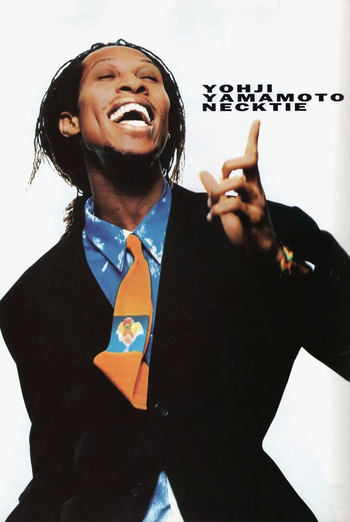 Yohji Yamamoto 1993 Fruit Bowl Tie — detail