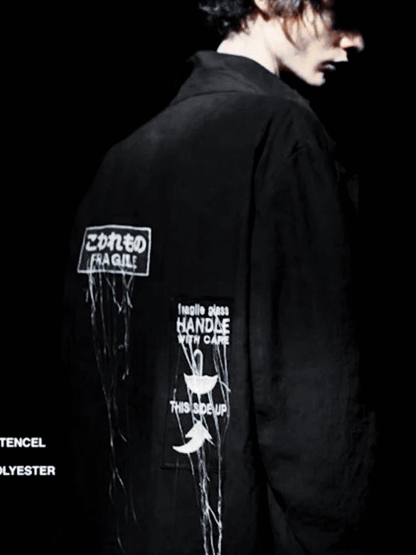 Yohji Yamamoto 21SS Asymmetrical Linen Coat — front