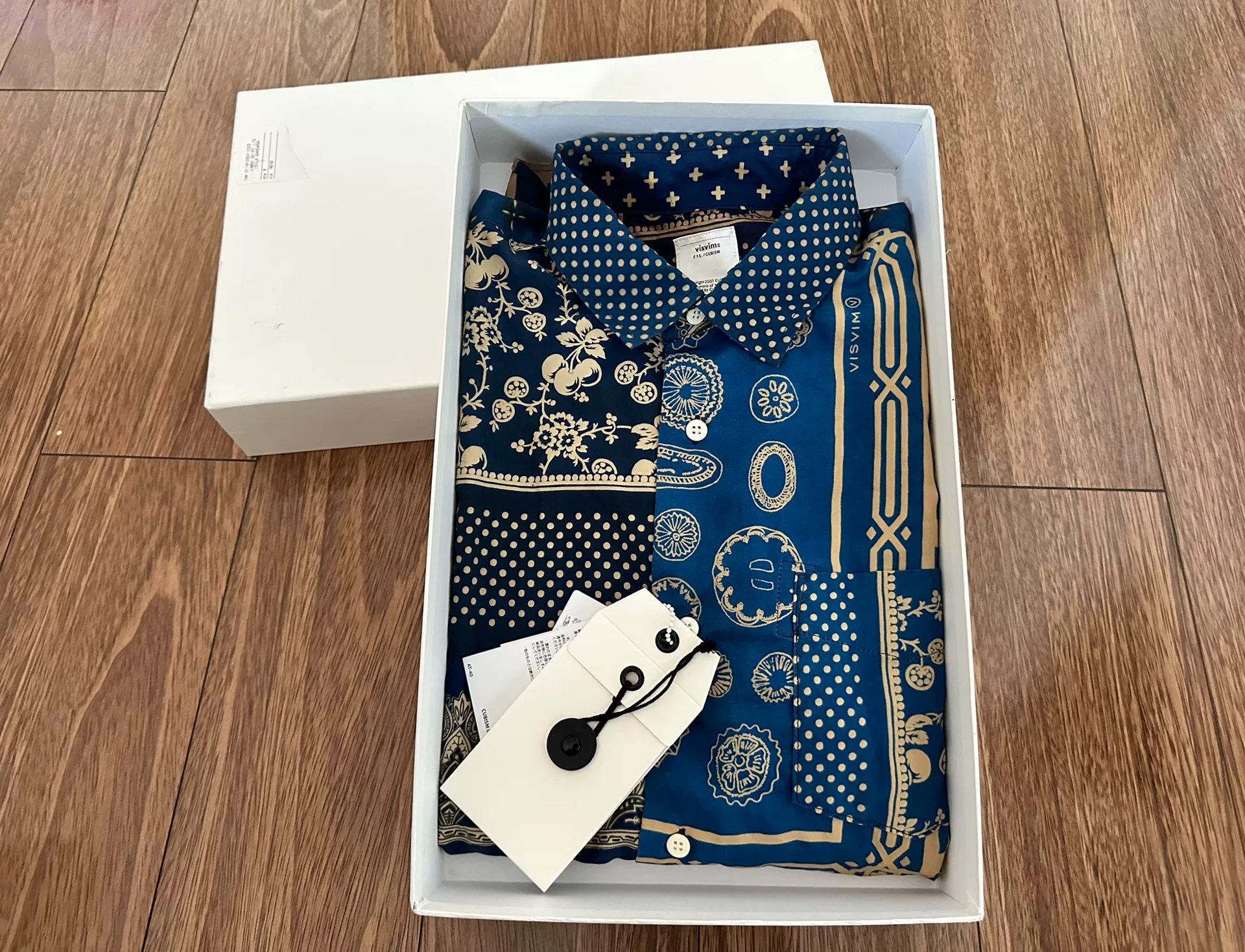 VISVIM JUMBO SHIRT SILK BANDANA N.D. — label