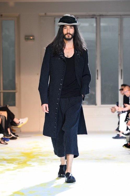 Yohji Yamamoto 15SS Gem Jacquard Coat — detail