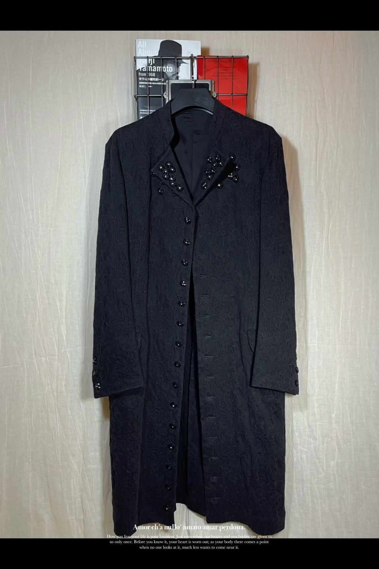 Yohji Yamamoto 15SS Gem Jacquard Coat — front