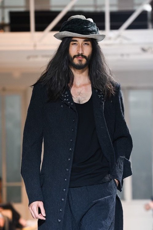 Yohji Yamamoto 15SS Gem Jacquard Coat — label