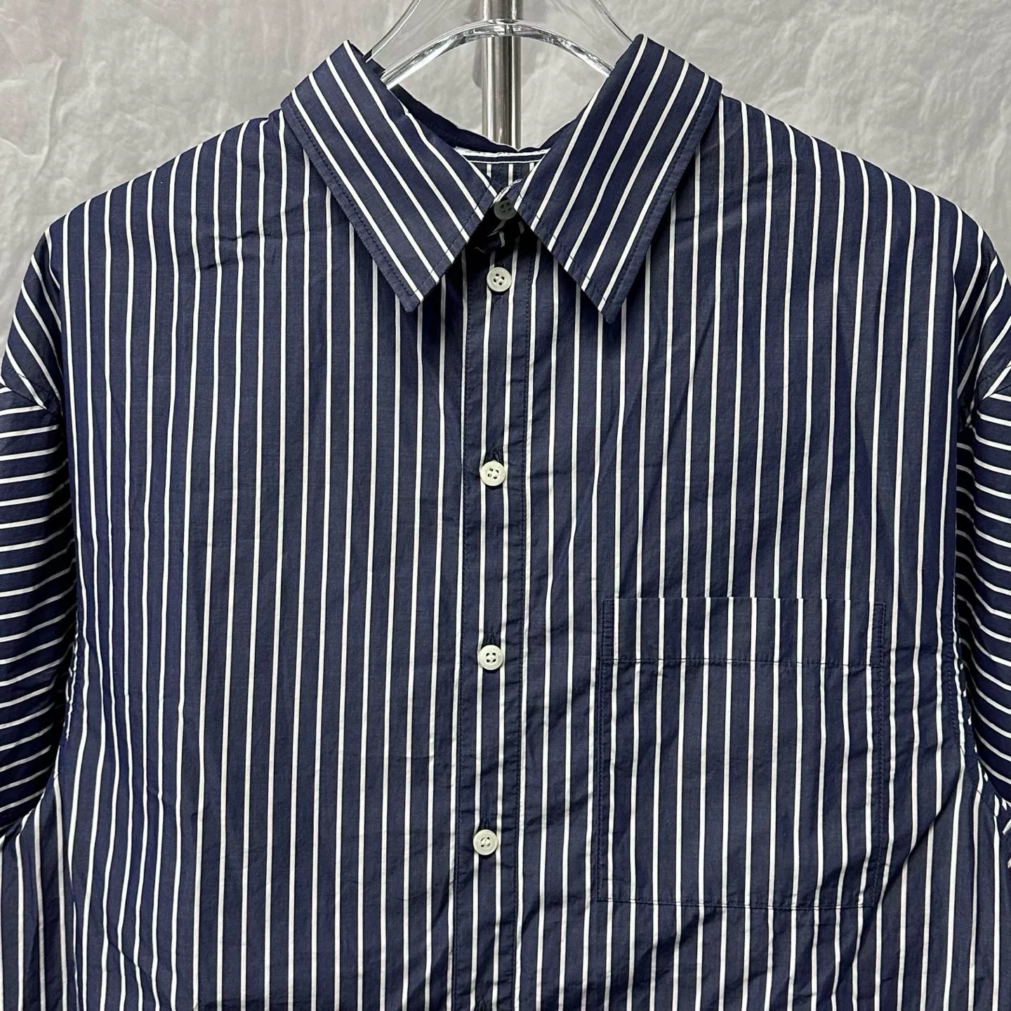 Balenciaga Striped Long Sleeve Shirt — front