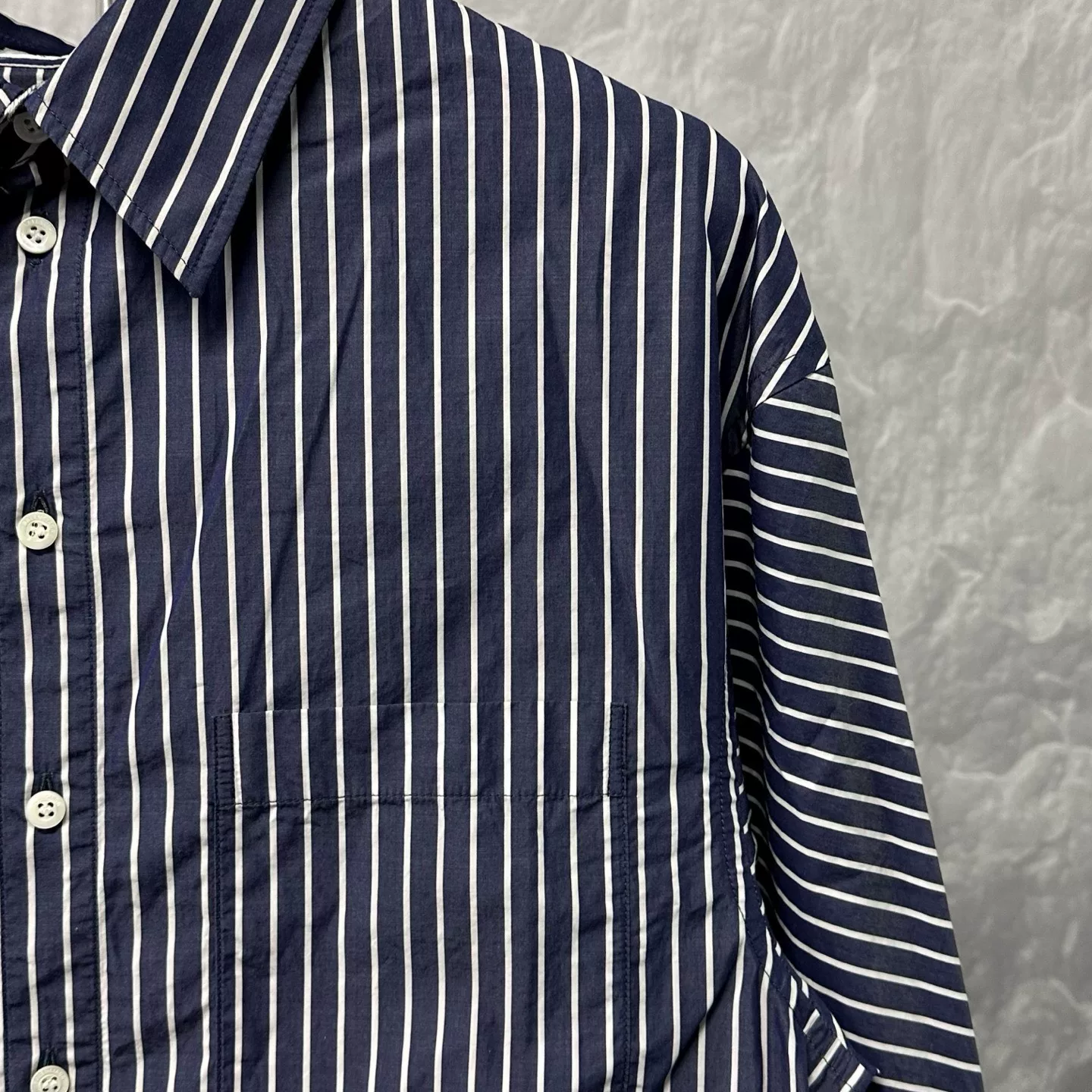 Balenciaga Striped Long Sleeve Shirt — detail