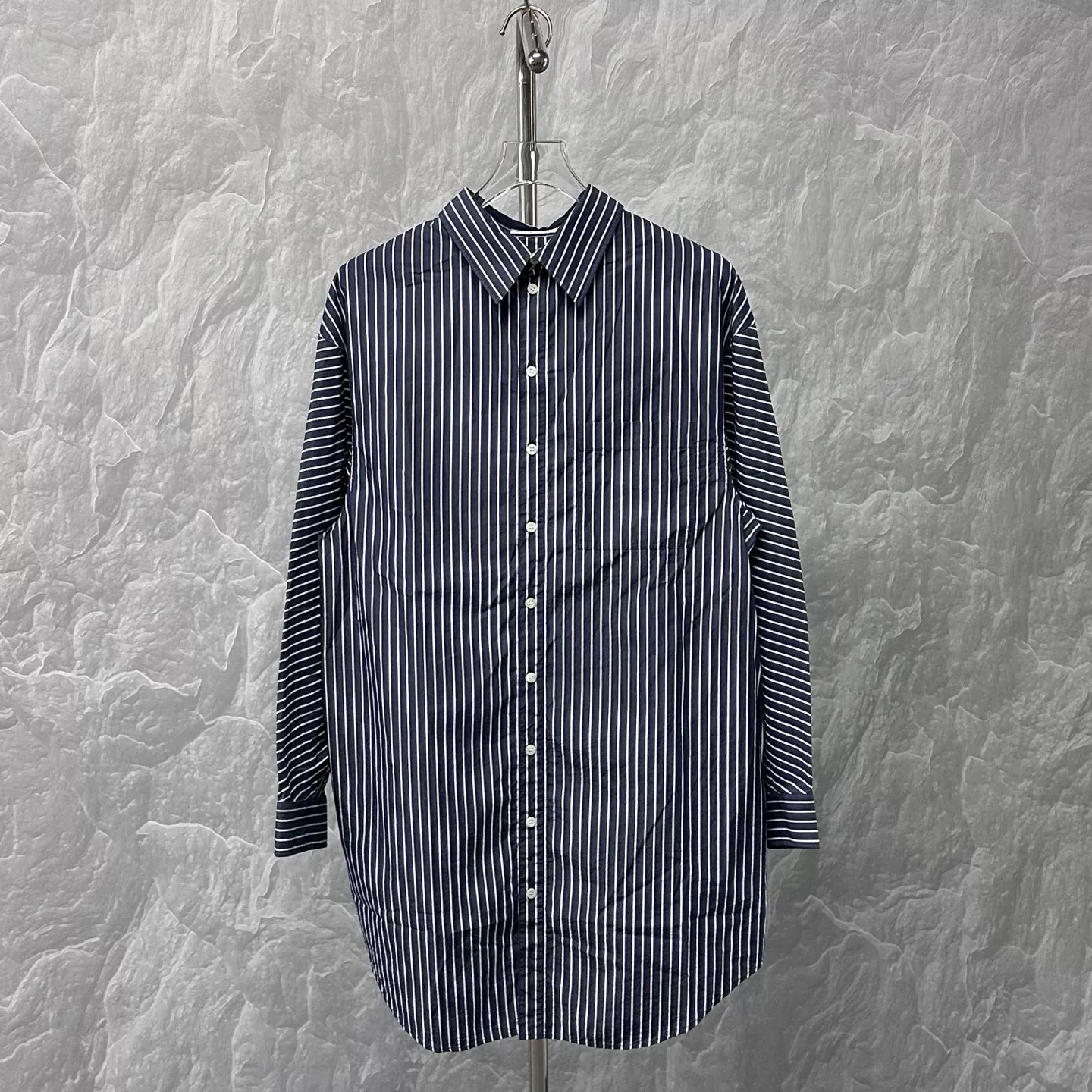 Balenciaga Striped Long Sleeve Shirt