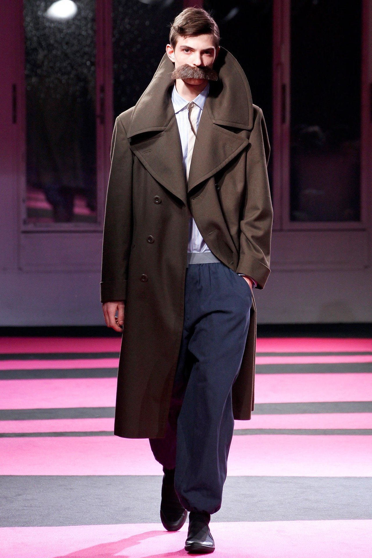 Yohji Yamamoto 13AW Wool Elastic Jogger Pants — detail