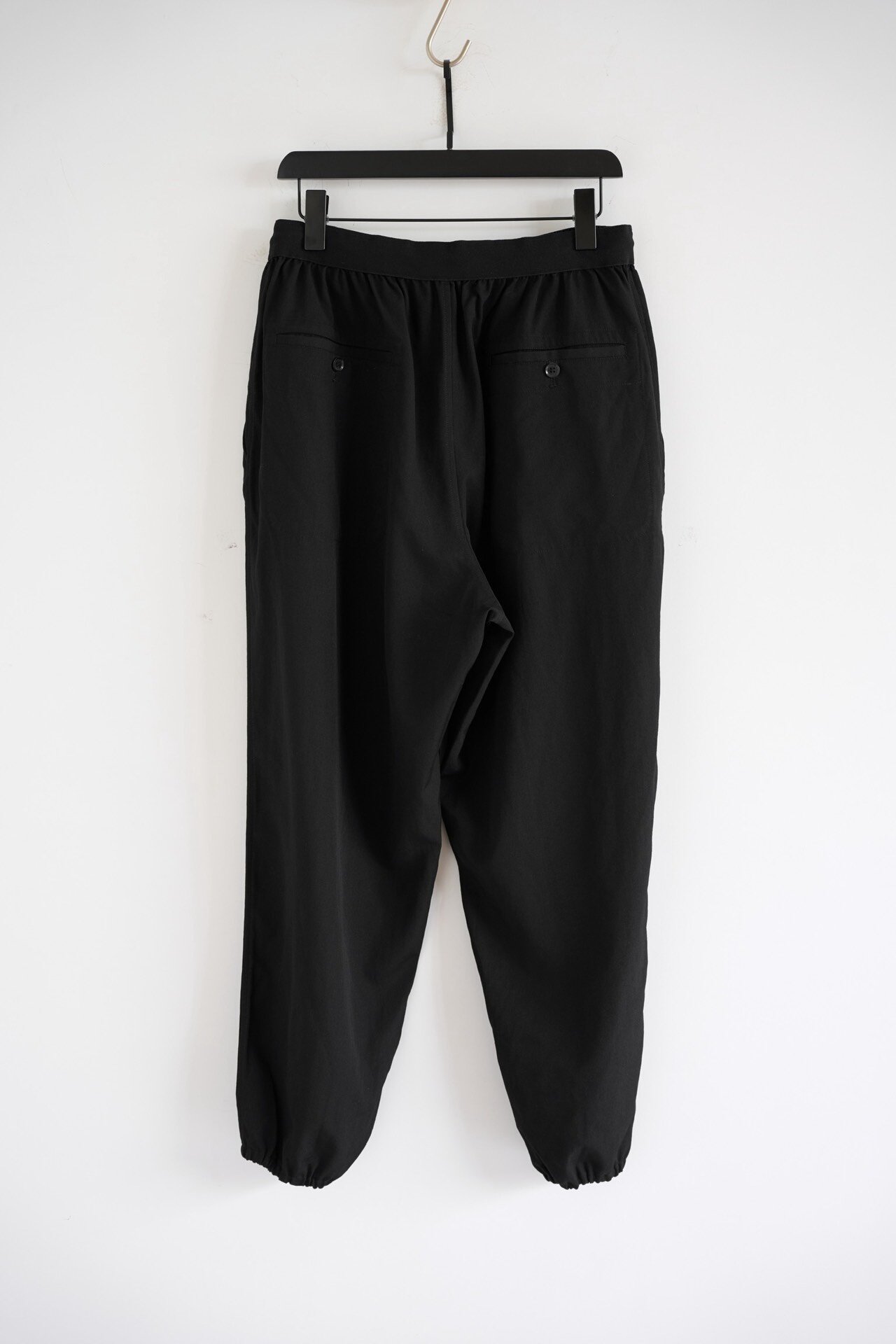 Yohji Yamamoto 13AW Wool Elastic Jogger Pants — front