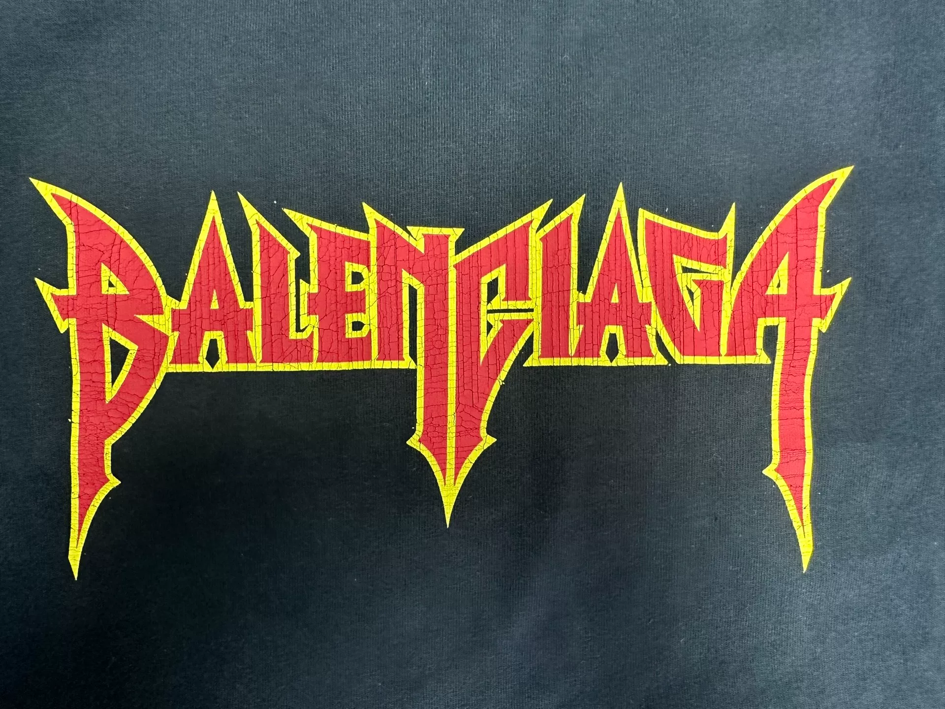 Balenciaga Rock Logo Short-Sleeve Tee — detail
