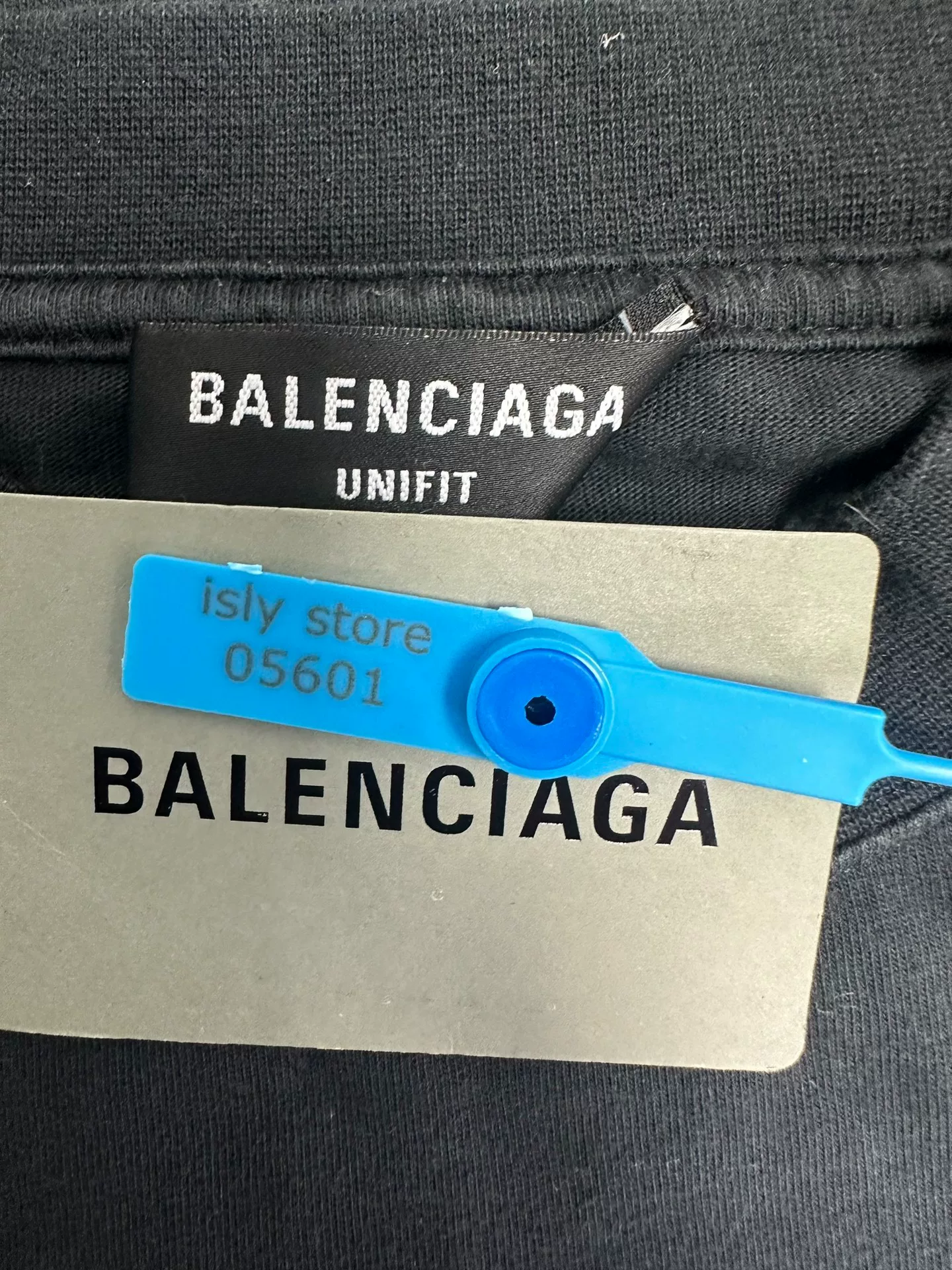 Balenciaga Rock Logo Short-Sleeve Tee — back