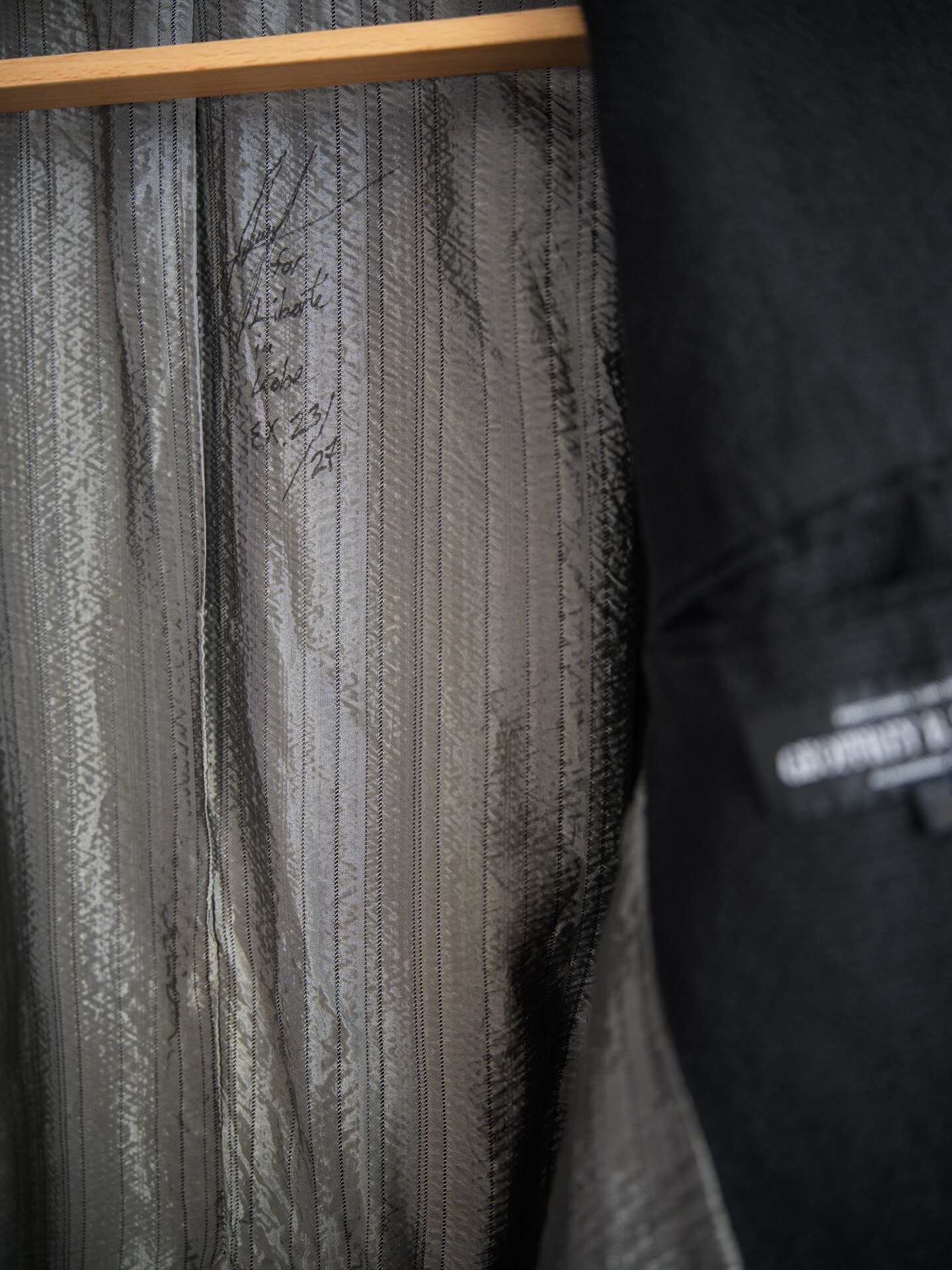 Geoffrey b.small Carved Button Suit — front