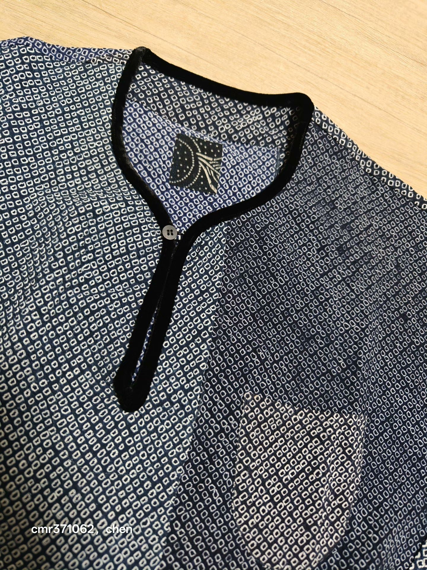 VISVIM 24 ICT TUNIC P.O. SHIBORI — label