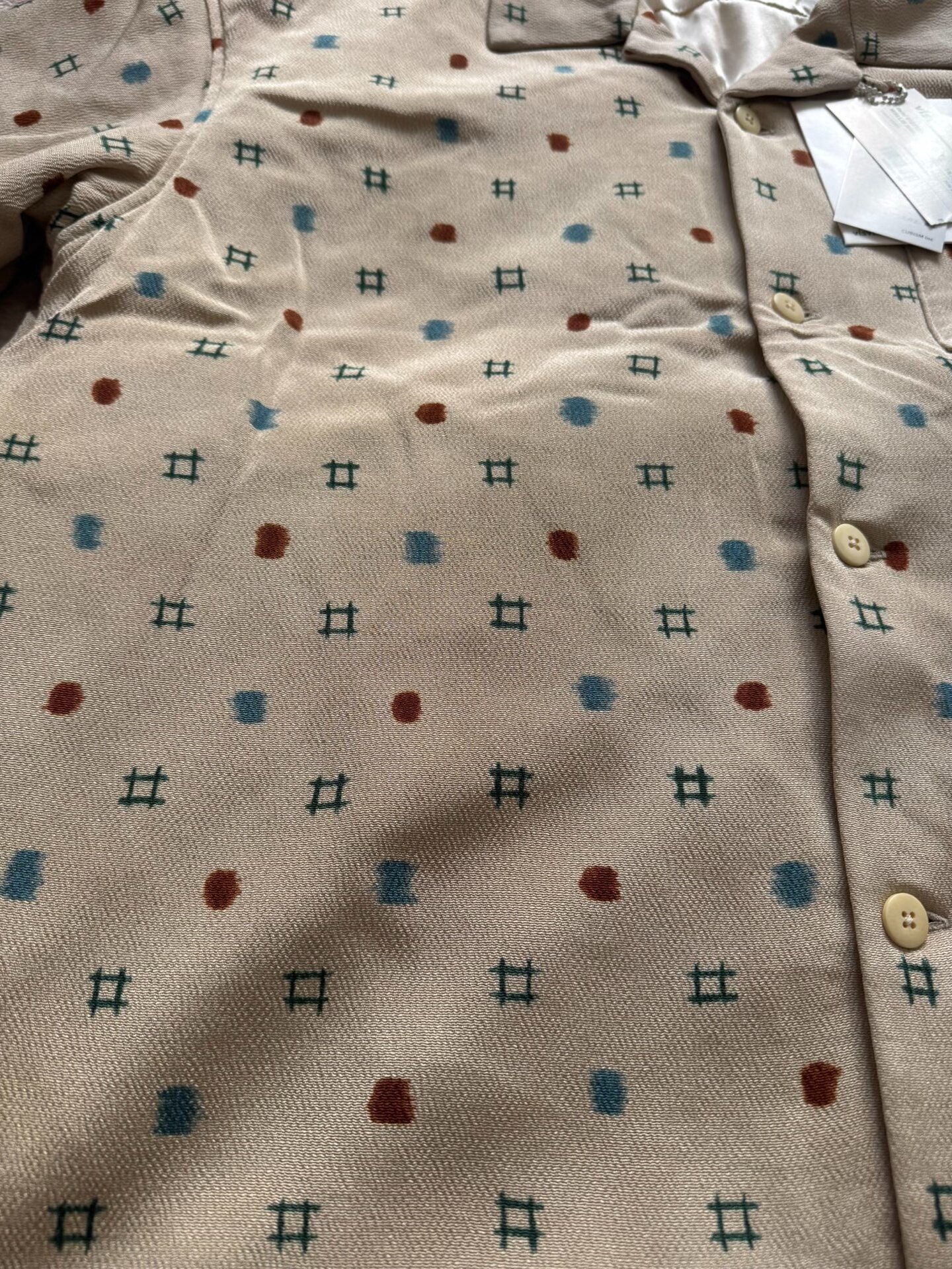 VISVIM 25SS WALLIS S/S MAWATA SILK SHIRT — front