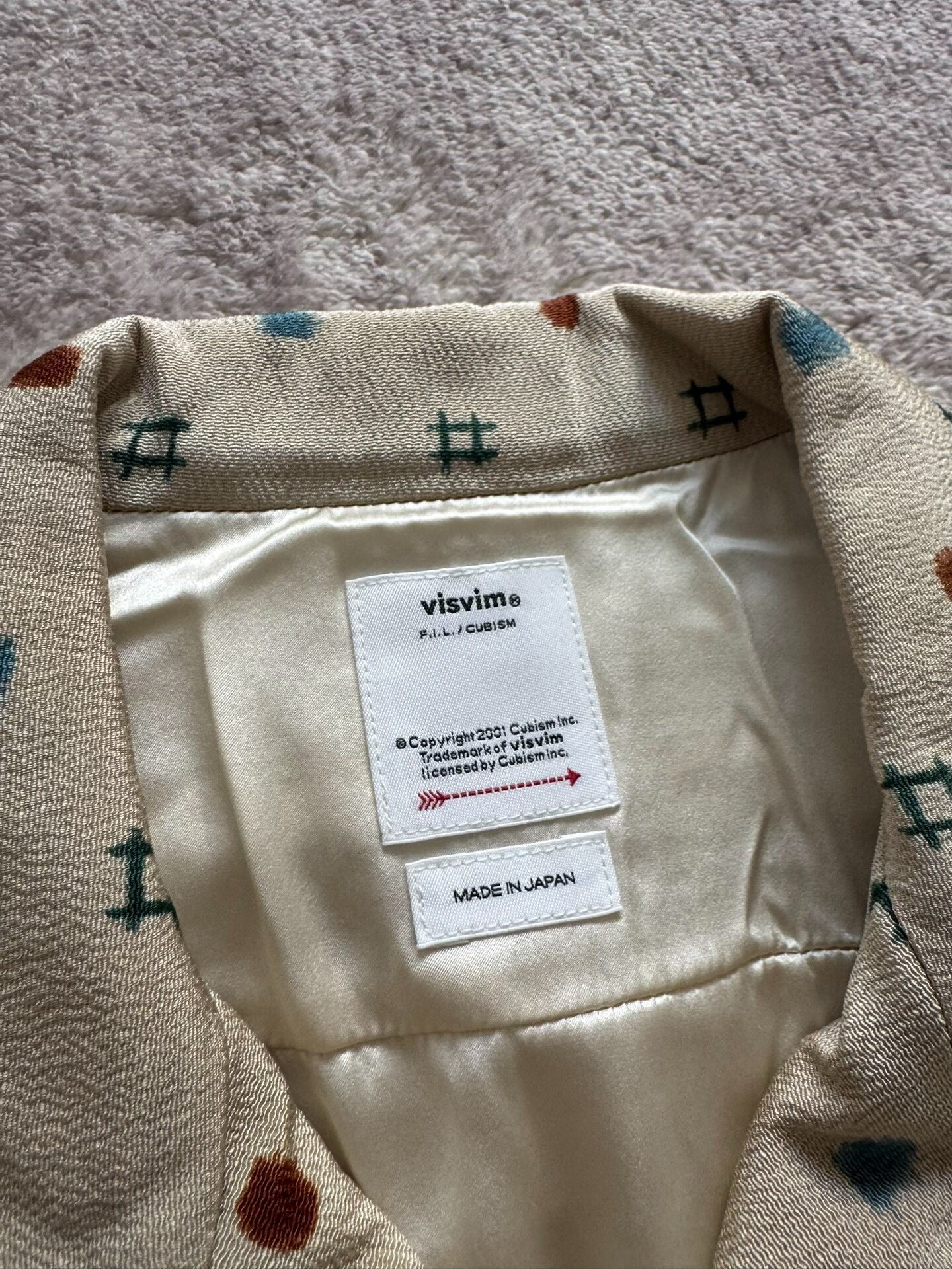 VISVIM 25SS WALLIS S/S MAWATA SILK SHIRT — detail