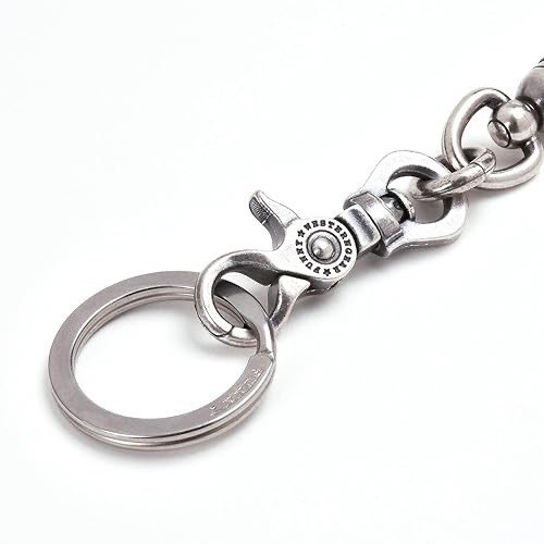 925 Silver Chunky Wallet Chain — detail