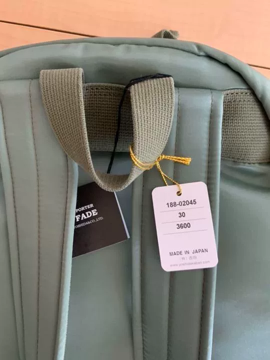 Porter Fade Light Green Backpack — back
