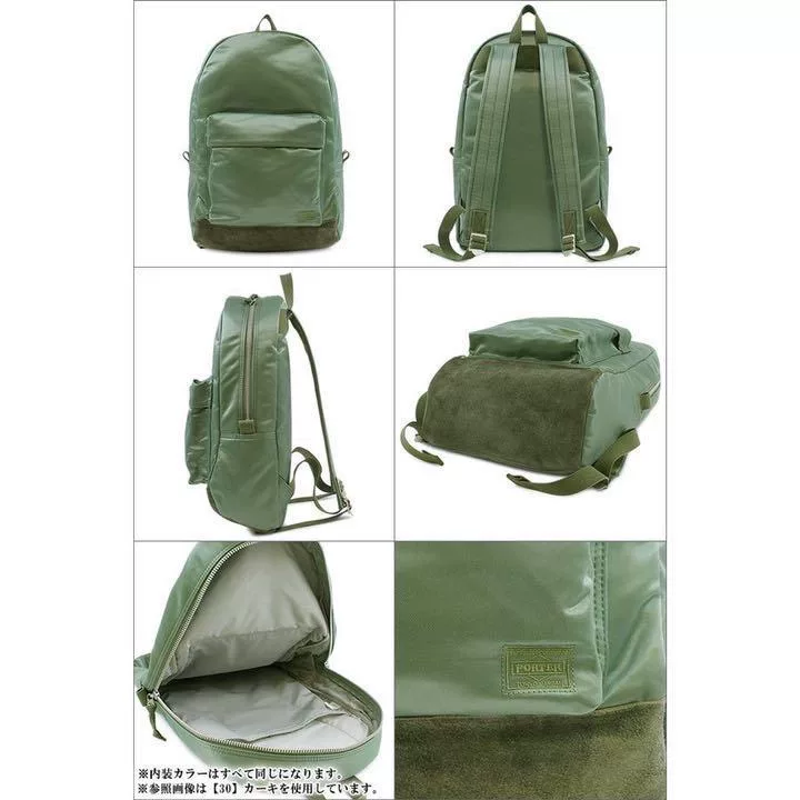 Porter Fade Light Green Backpack — label