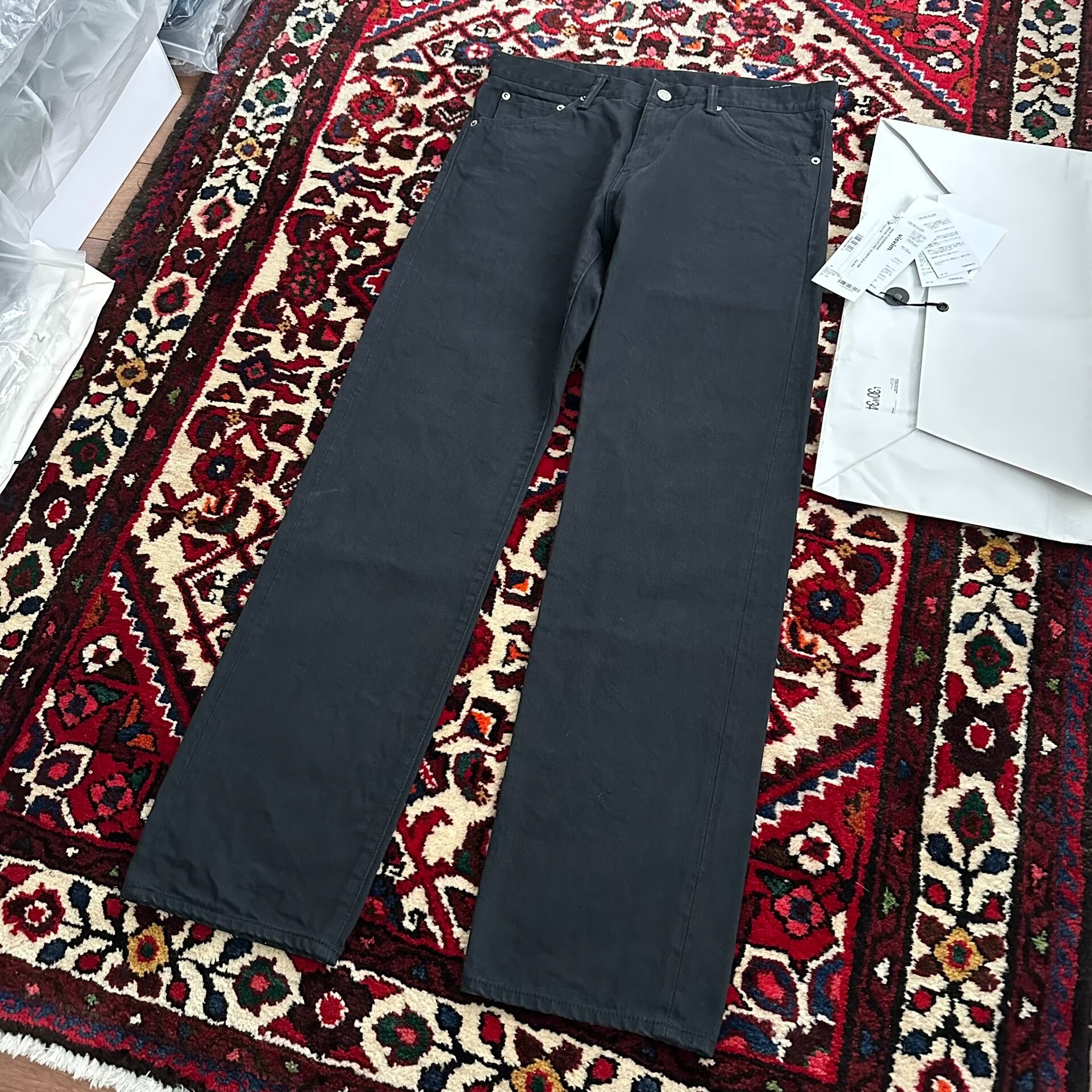 visvim 24AW 03 CMYK Black Jeans — label