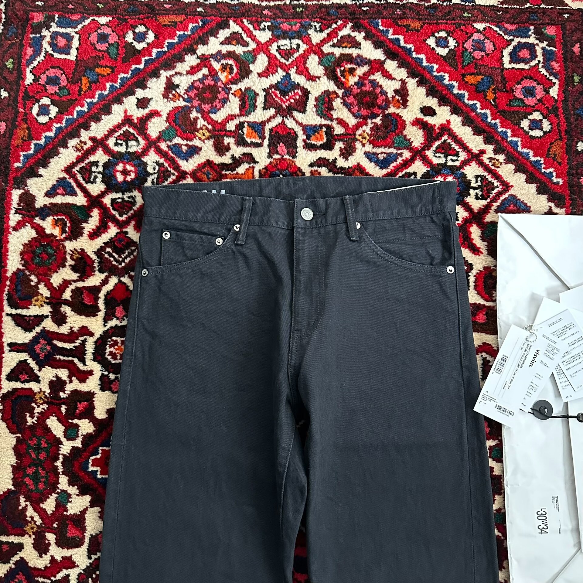 visvim 24AW 03 CMYK Black Jeans — detail