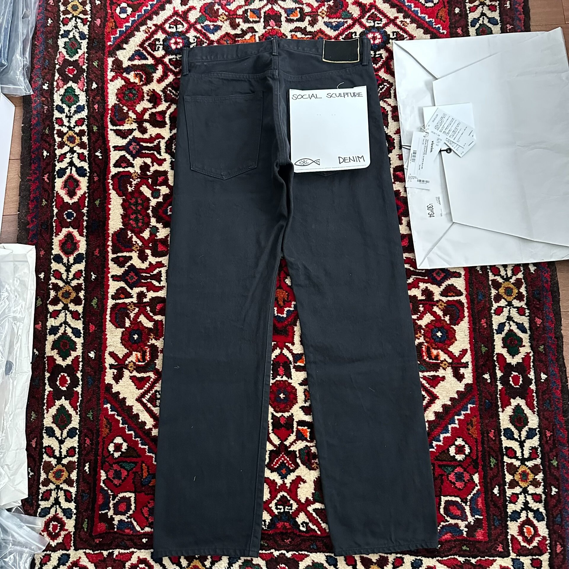 visvim 24AW 03 CMYK Black Jeans — front
