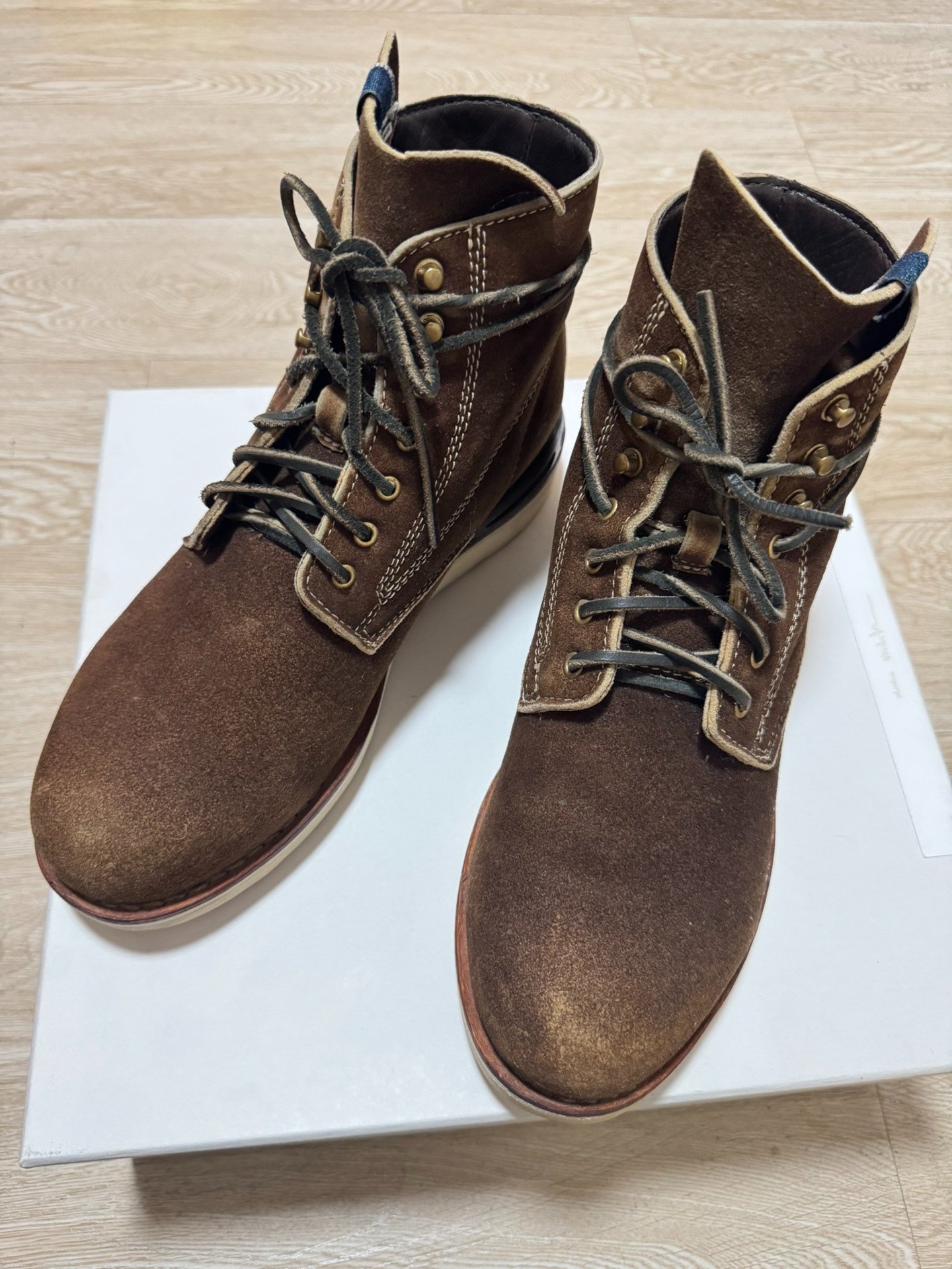 visvim 12aw ICT Virgil Mud-Dyed Boots — detail
