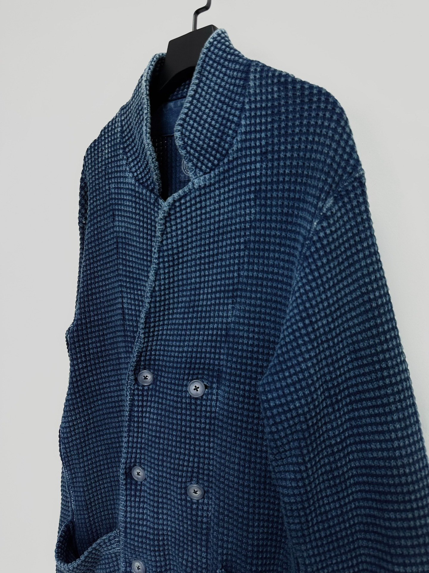 PORTER CLASSIC Indigo Double-Breasted Jacket — back