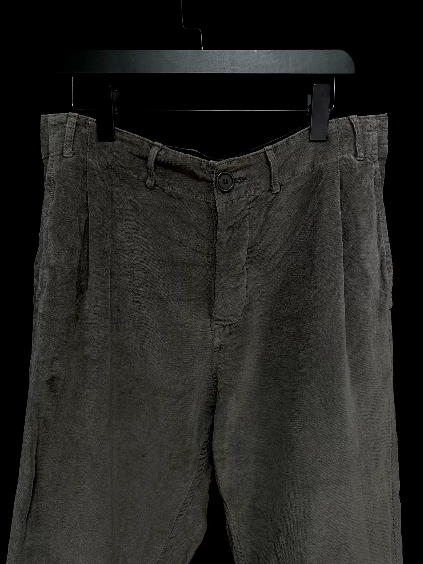 Casey Casey Gray Velvet Pants — detail