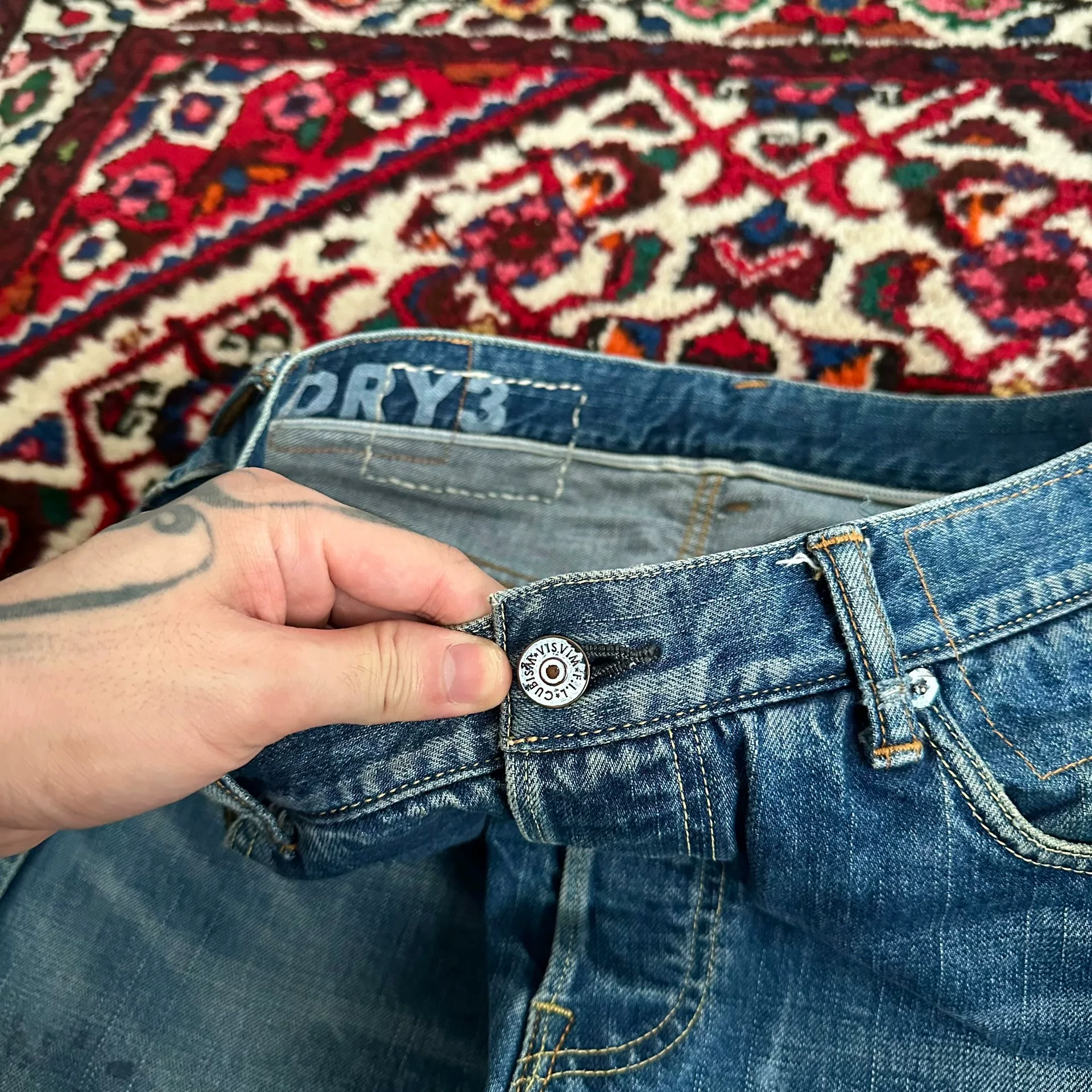 VISVIM 18SS ICT DRY3 Jeans — back