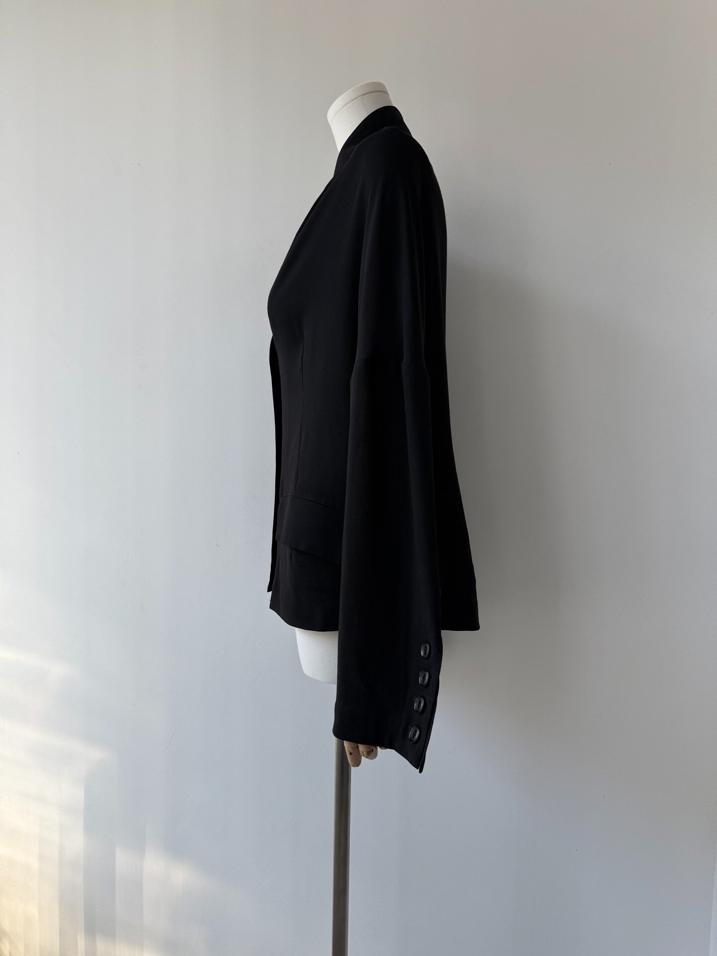 Yohji Yamamoto 15SS Minimalist Wool Coat — back