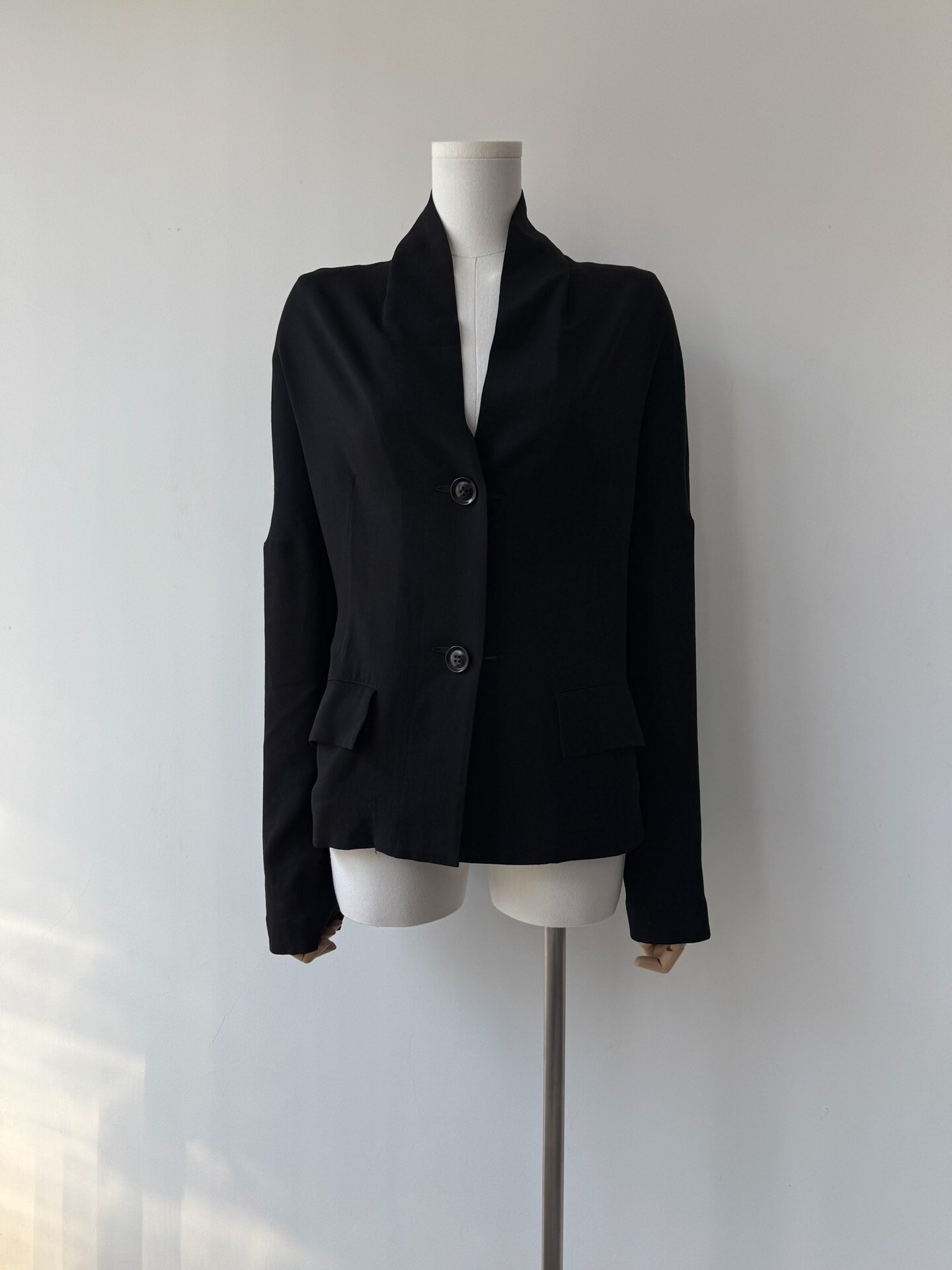 Yohji Yamamoto 15SS Minimalist Wool Coat