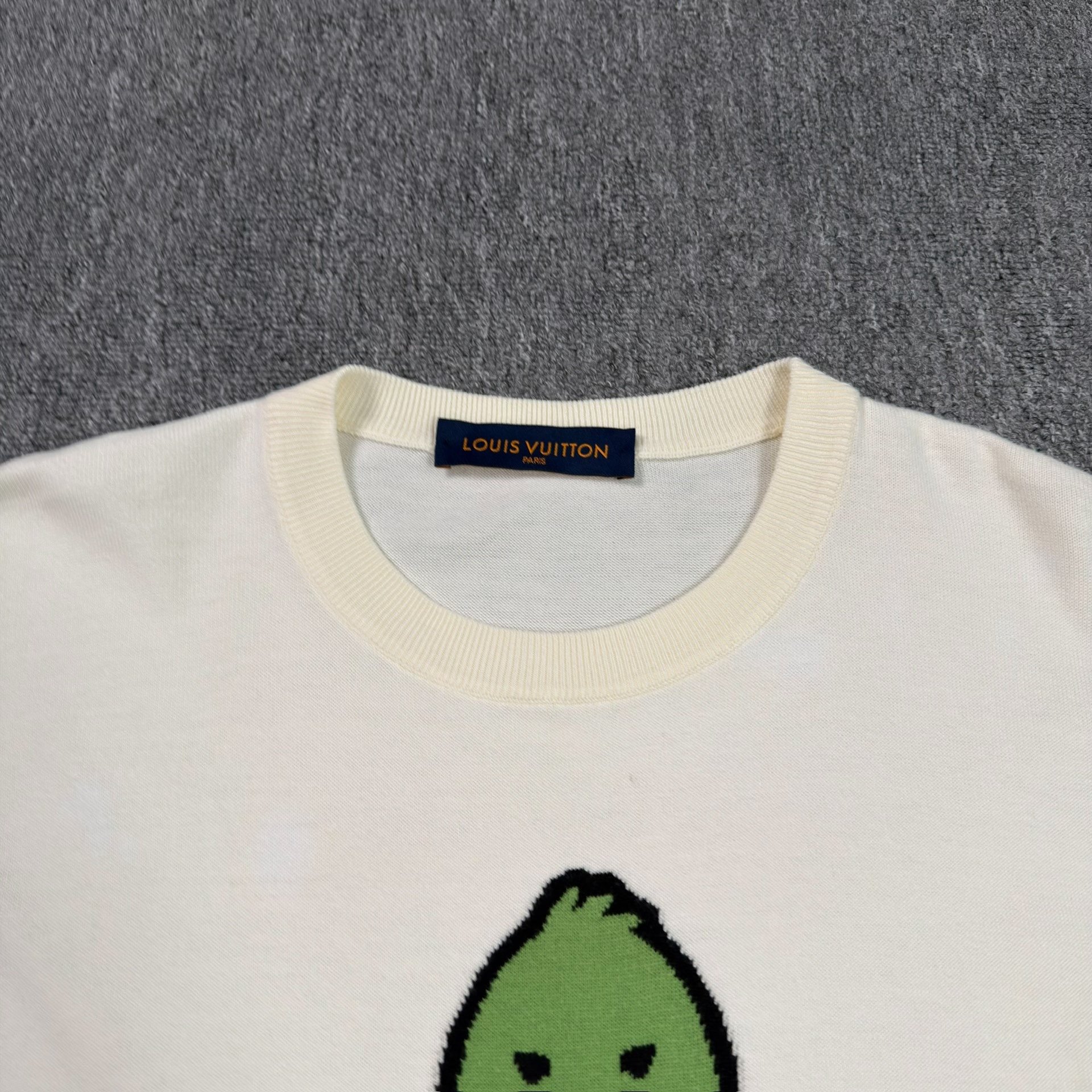 LV Nigo White Duck Graphic T-Shirt — detail