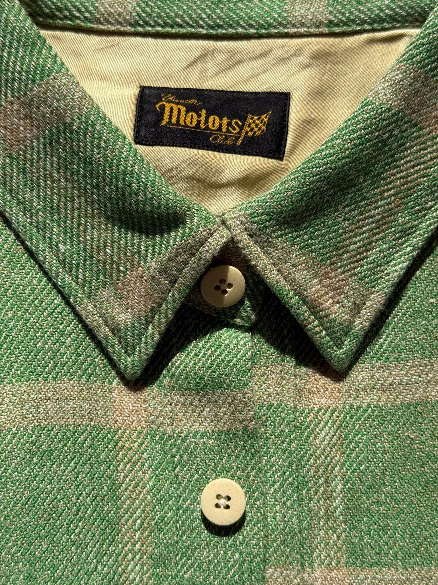 VISVIM 25SS Motors Club Lumber Check L/S — back