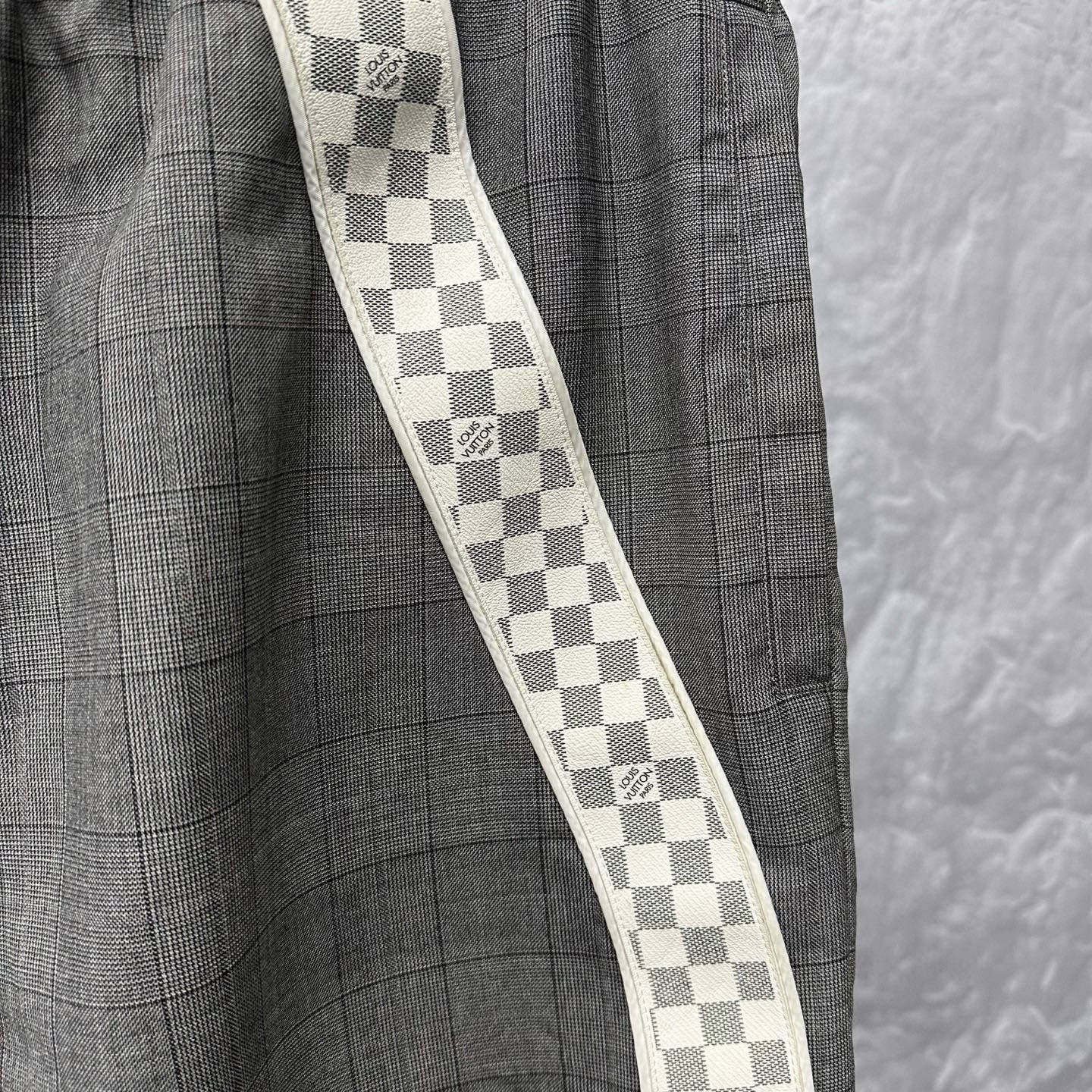 Louis Vuitton Damier Patchwork Wool Shorts — back