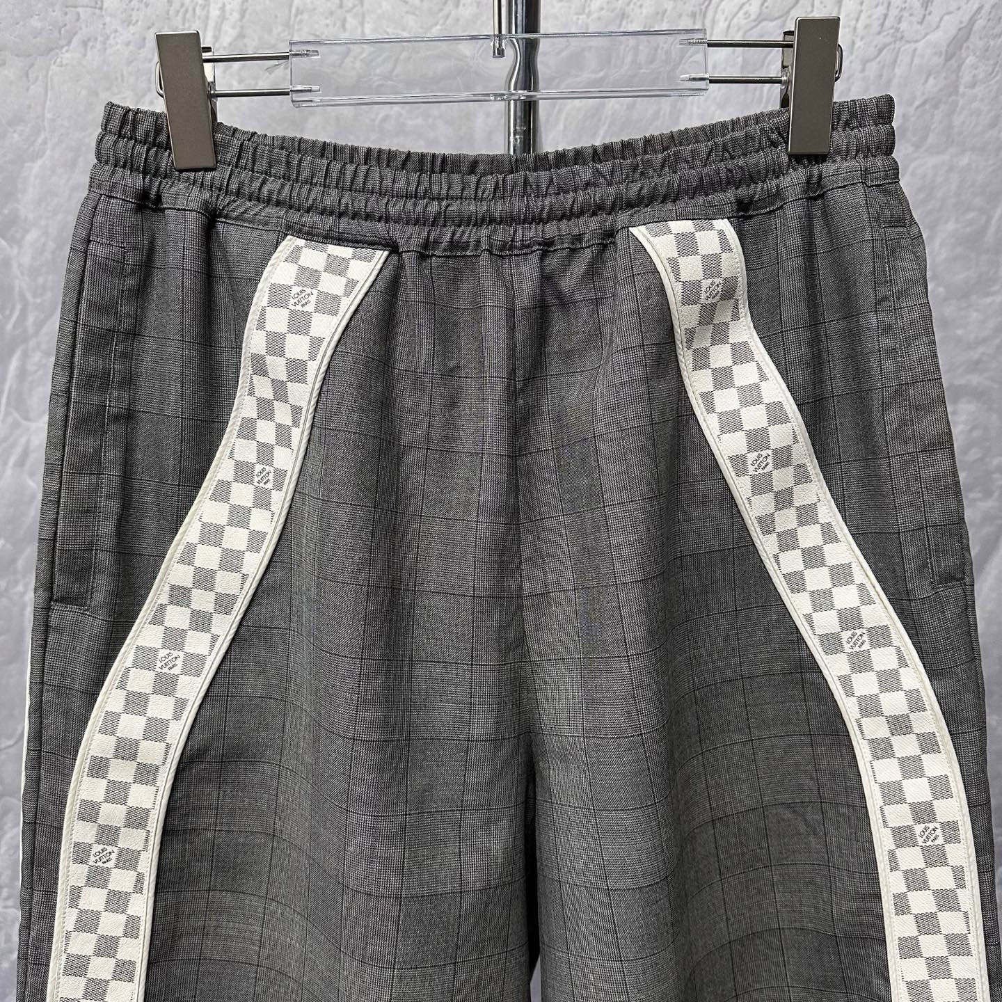 Louis Vuitton Damier Patchwork Wool Shorts — front