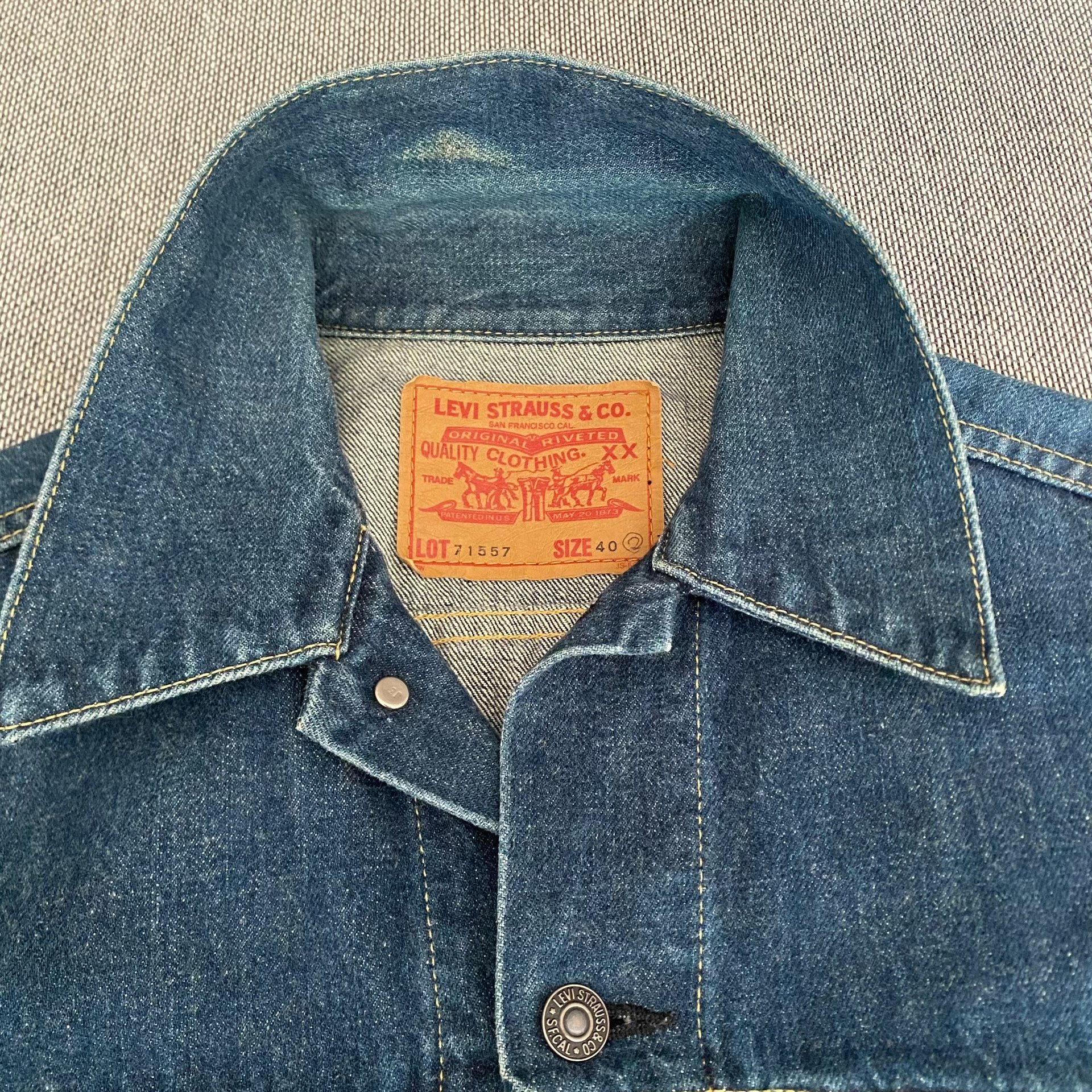 Levi's LVC71557 J30 Denim Jacket — detail