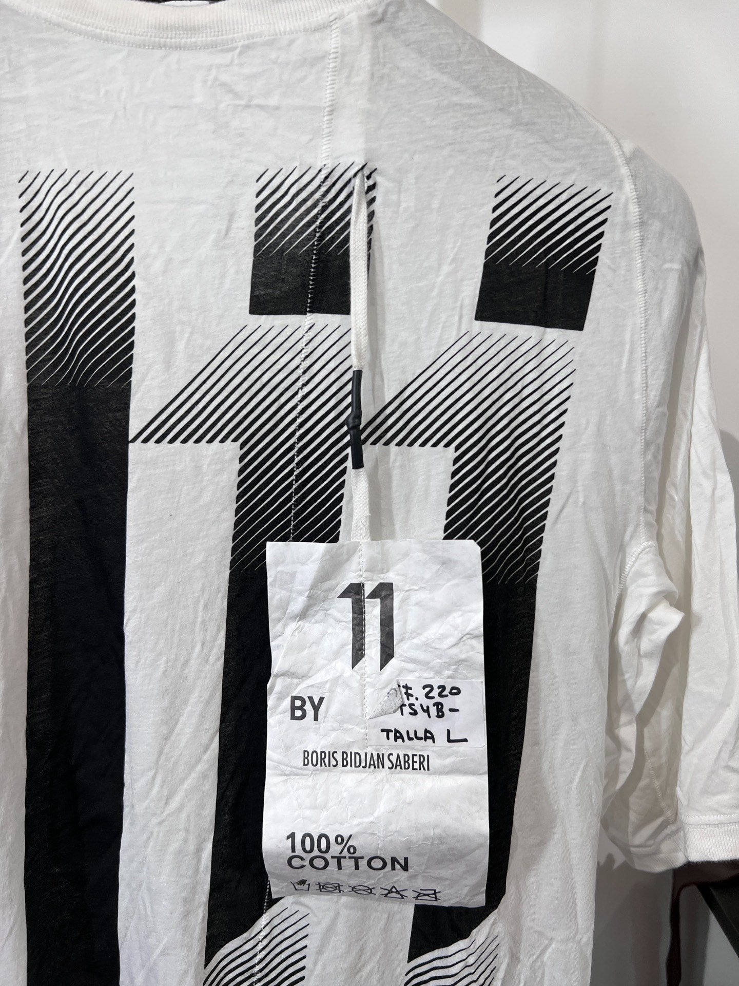 Boris Bidjan Saberi 11by BBS TS4BF T-shirt — label