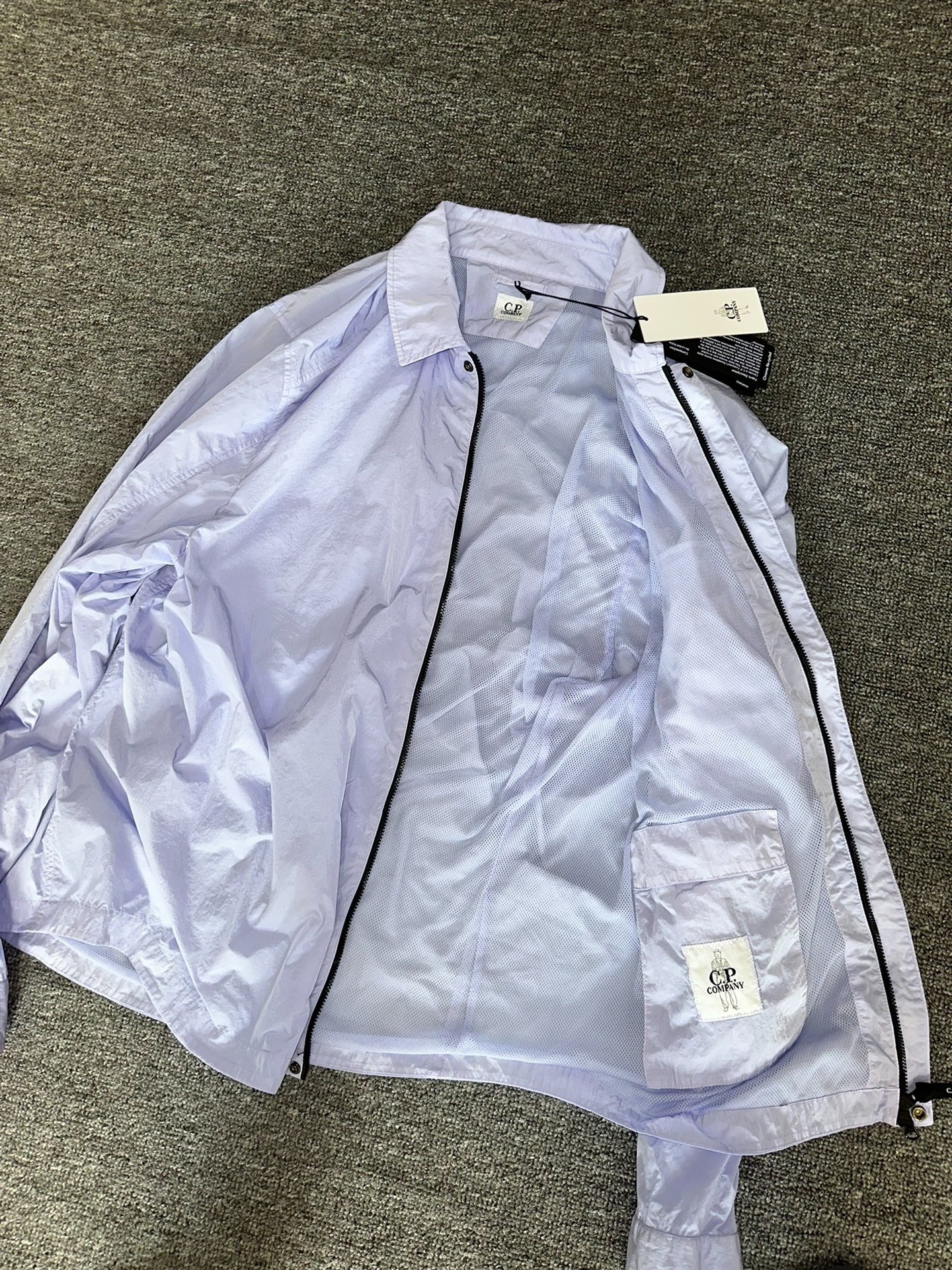 CP Company Nylon Lavender Jacket — label